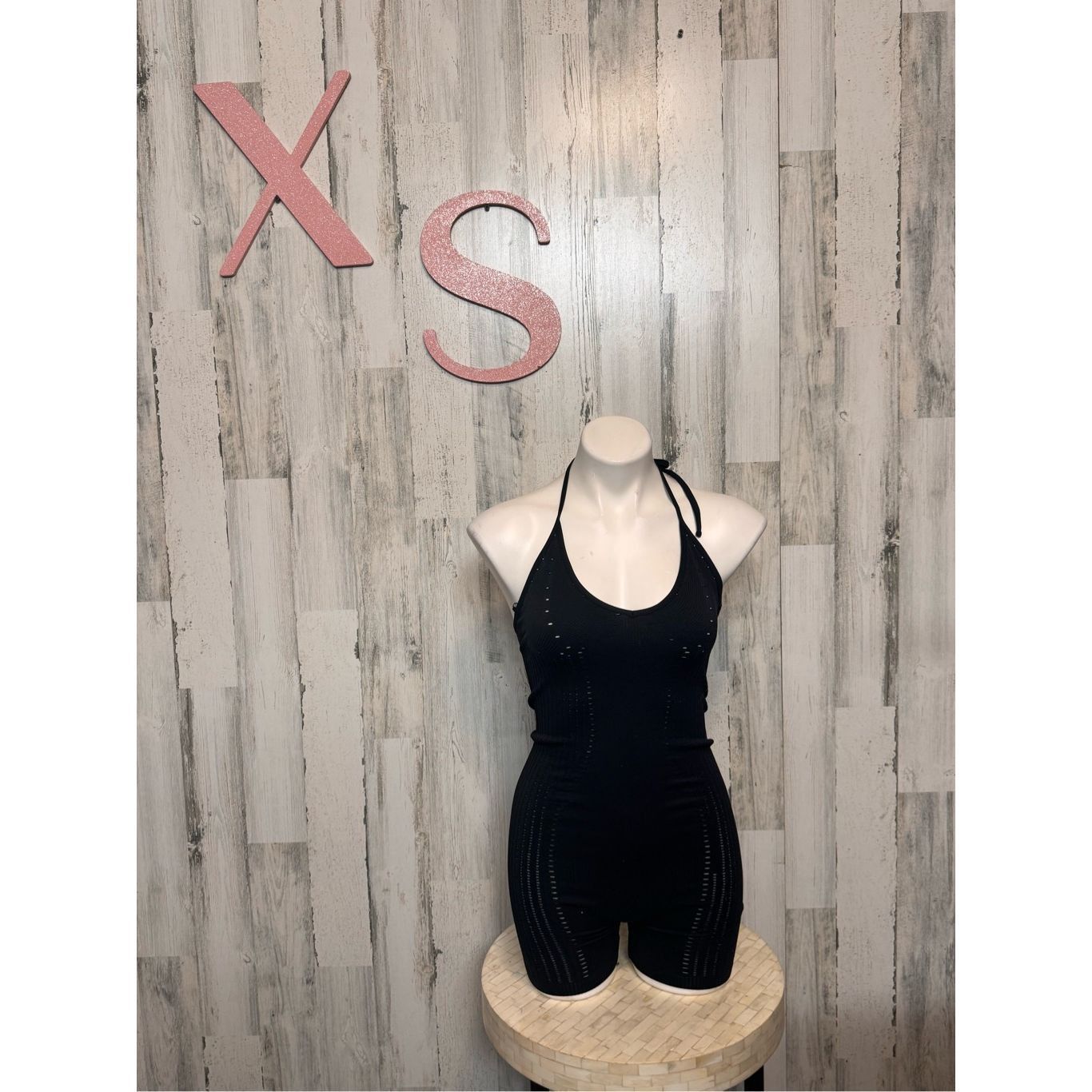 Zara Zara Limitless Contour Black Halter Romper XS-S Size US 26 / EU 42 - 1 Thumbnail