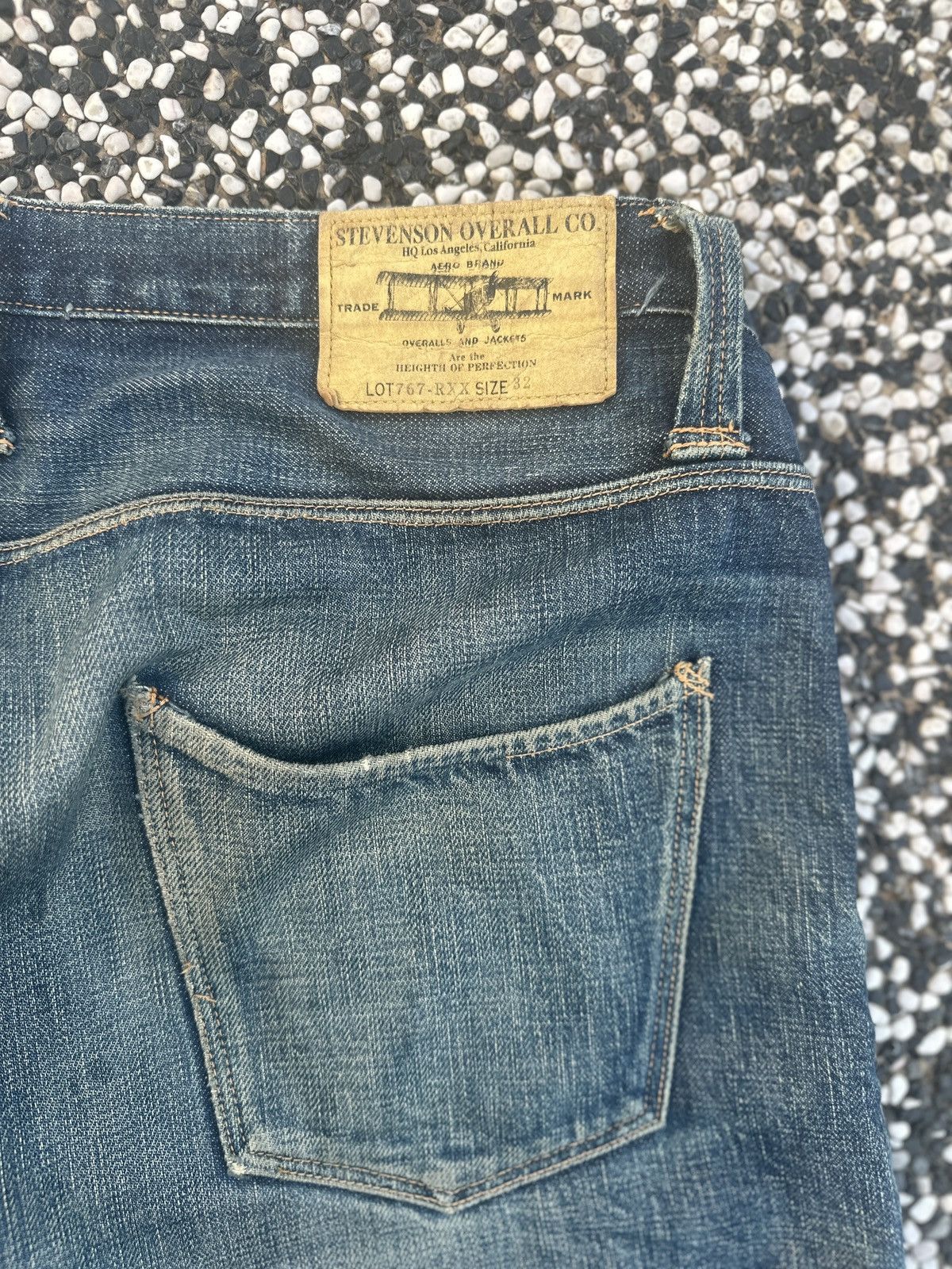 Stevenson Overall Co. Vintage Stevenson Overall Co. Selvedge Denim faded jeans Size US 34 / EU 50 - 17 Thumbnail