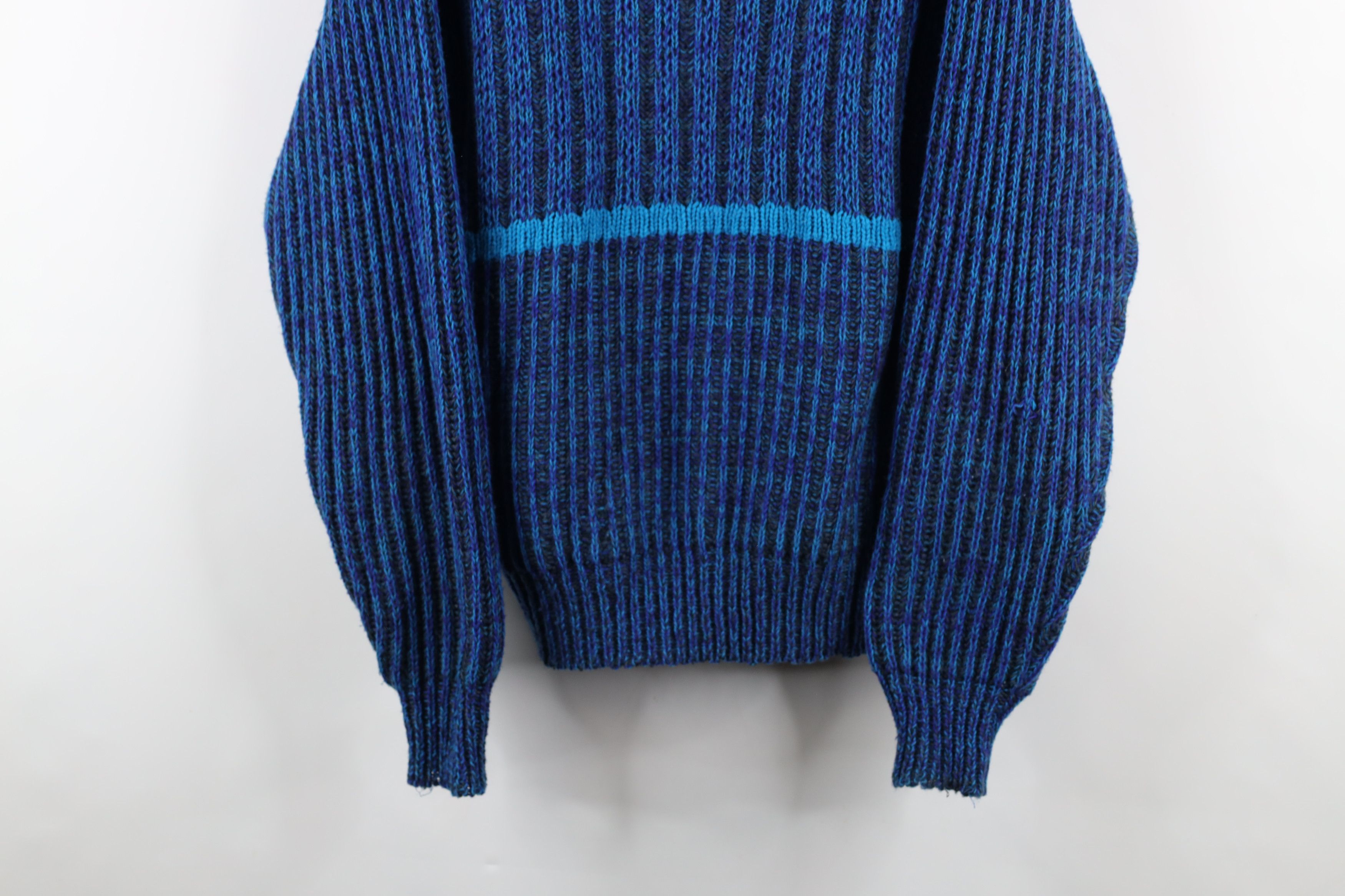 Vintage Vintage 90s Streetwear Chunky Ribbed Knit Crewneck Sweater Size XL / US 12-14 / IT 48-50 - 3 Thumbnail