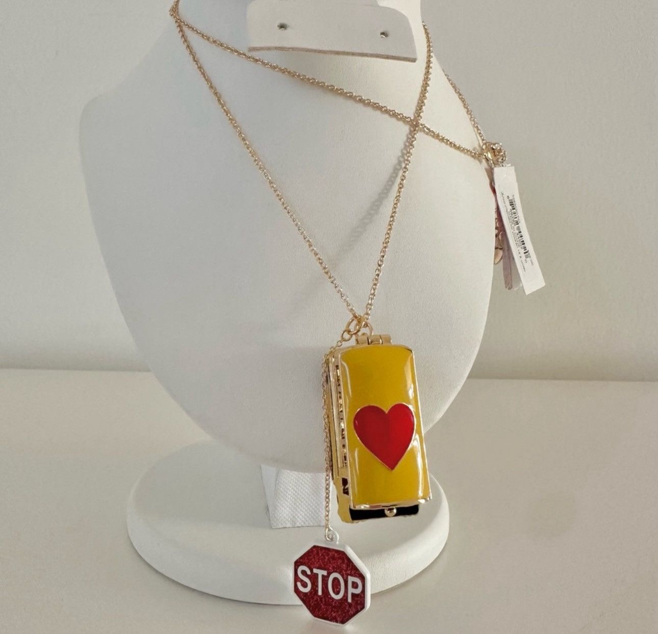 Betsey Johnson Betsey Johnson BACK TO SCHOOL Bus Heart Locket Necklace Size ONE SIZE - 2 Thumbnail
