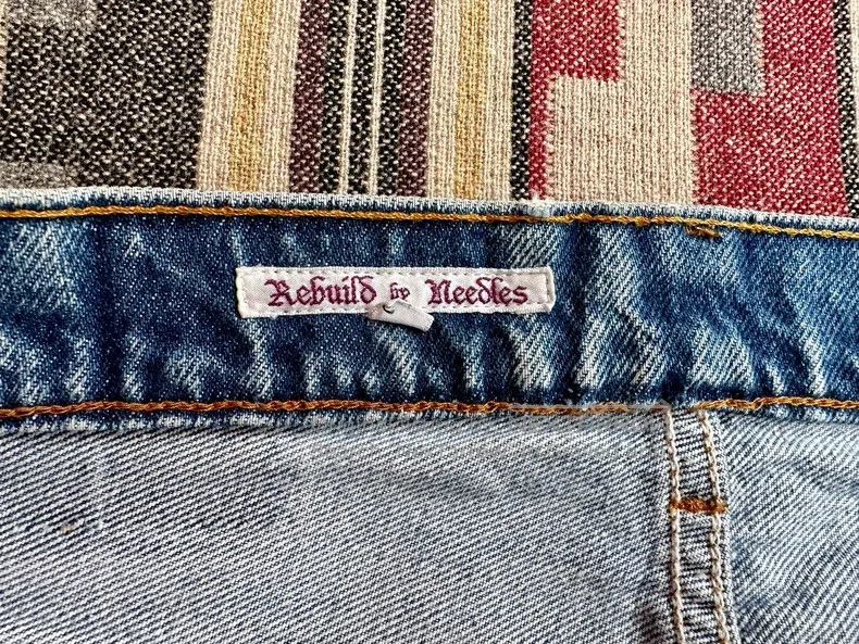 Needles size M Patchwork 3D Cut Machete Jeans