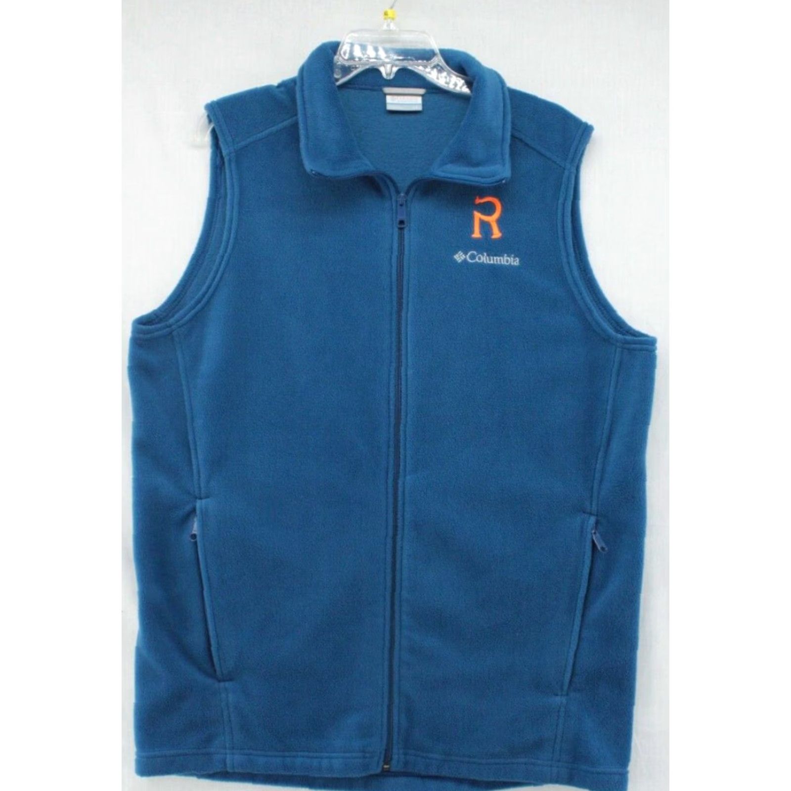 All Blues Columbia Fleece Vest Men's Large Tall Blue Outdoor Full Zip Hiking Cozy Size US L / EU 52-54 / 3 - 2 Thumbnail