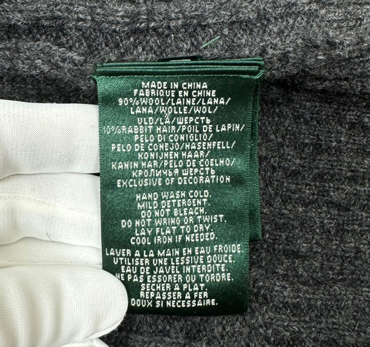 Lauren Ralph Lauren × Ralph Lauren Lauren Ralph Lauren Cable Knit Cardigan Wool Rabbit Hair Size S / US 4 / IT 40 - 15 Thumbnail