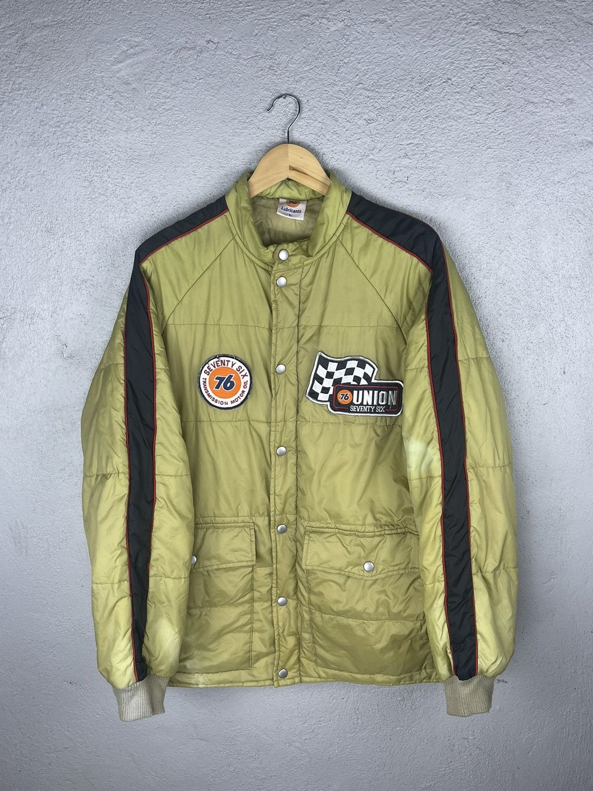 Vintage VINTAGE 76 LUBRICANTS Motor Oil Down Jacket Size US L / EU 52-54 / 3 - 2 Thumbnail