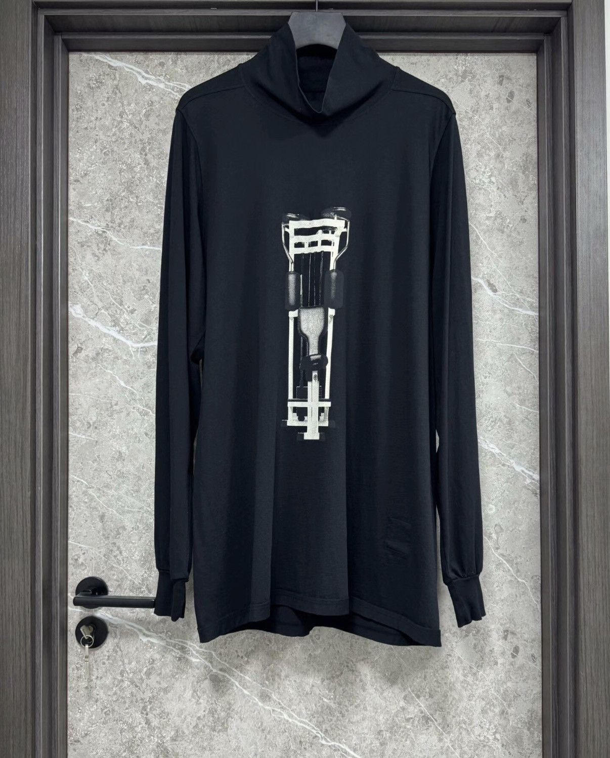 Rick Owens Rick Owens High-Neck Long Sleeve T-Shirt Size US S / EU 44-46 / 1 - 1 Thumbnail