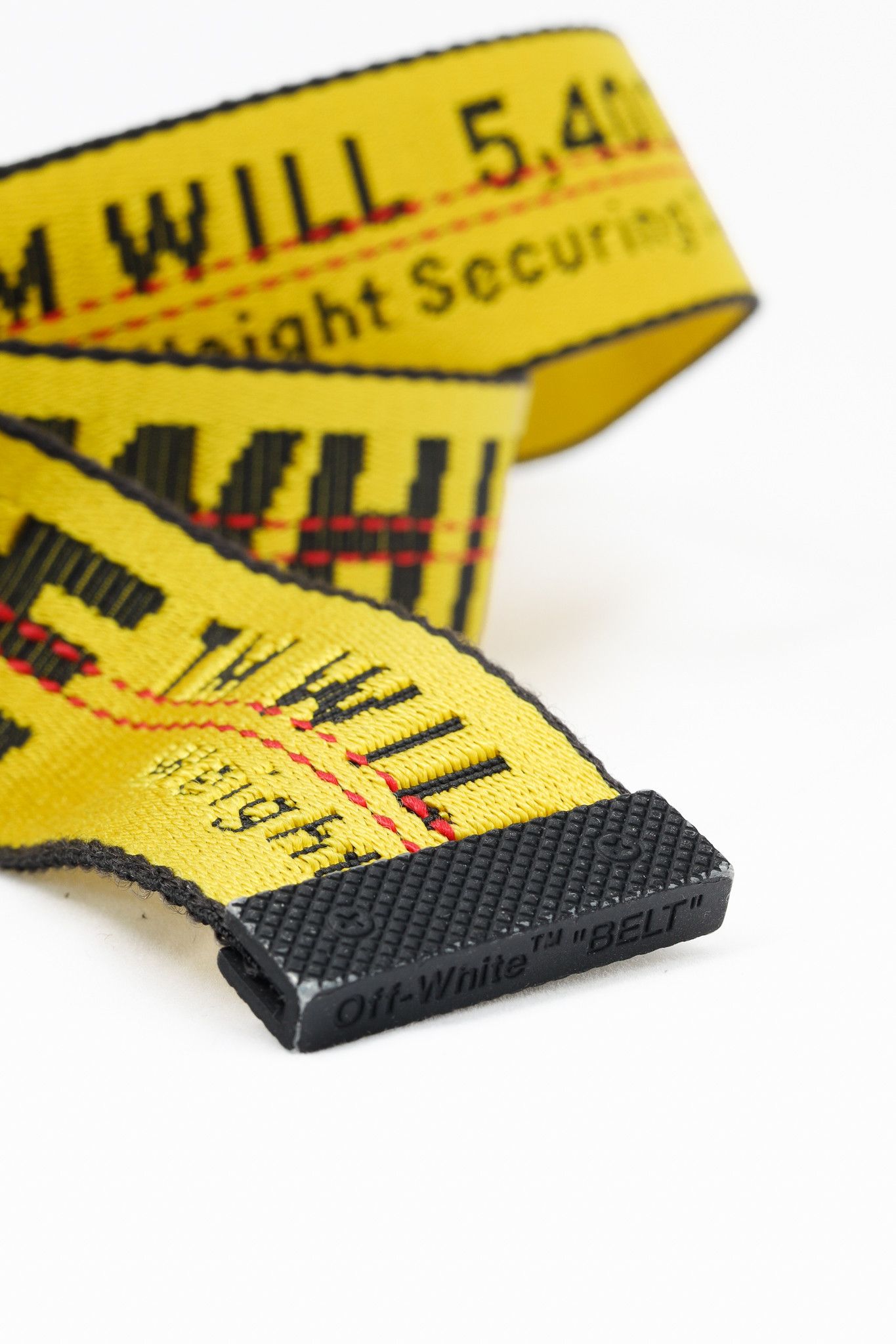 Off-White Yellow Classic Industrial Belt