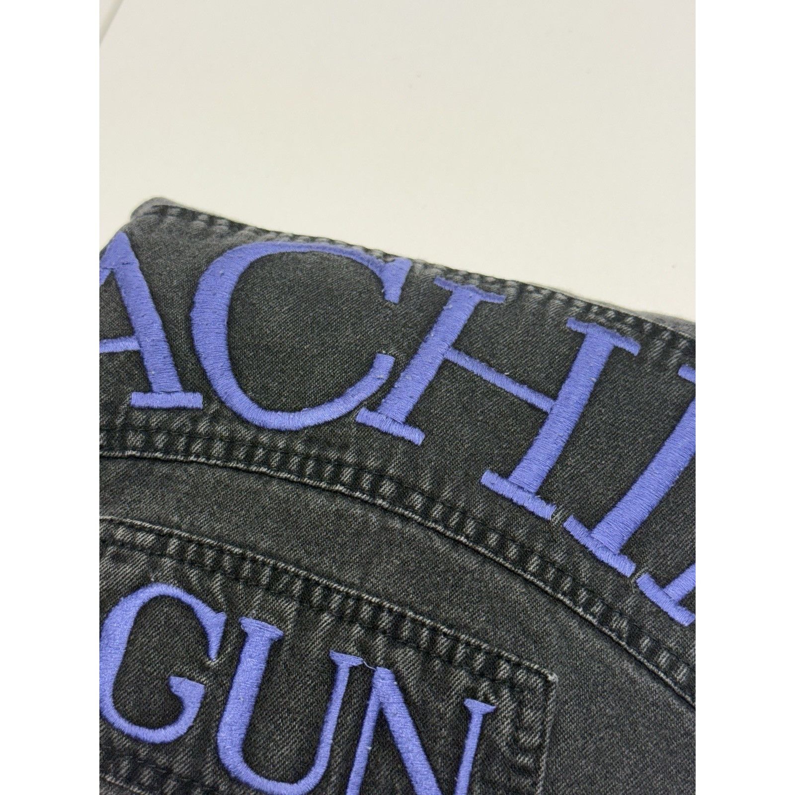 Vintage Vintage Machine Gun Shirt Mens Medium Faded Black Y2K 90s Em Size US M / EU 48-50 / 2 - 10 Thumbnail