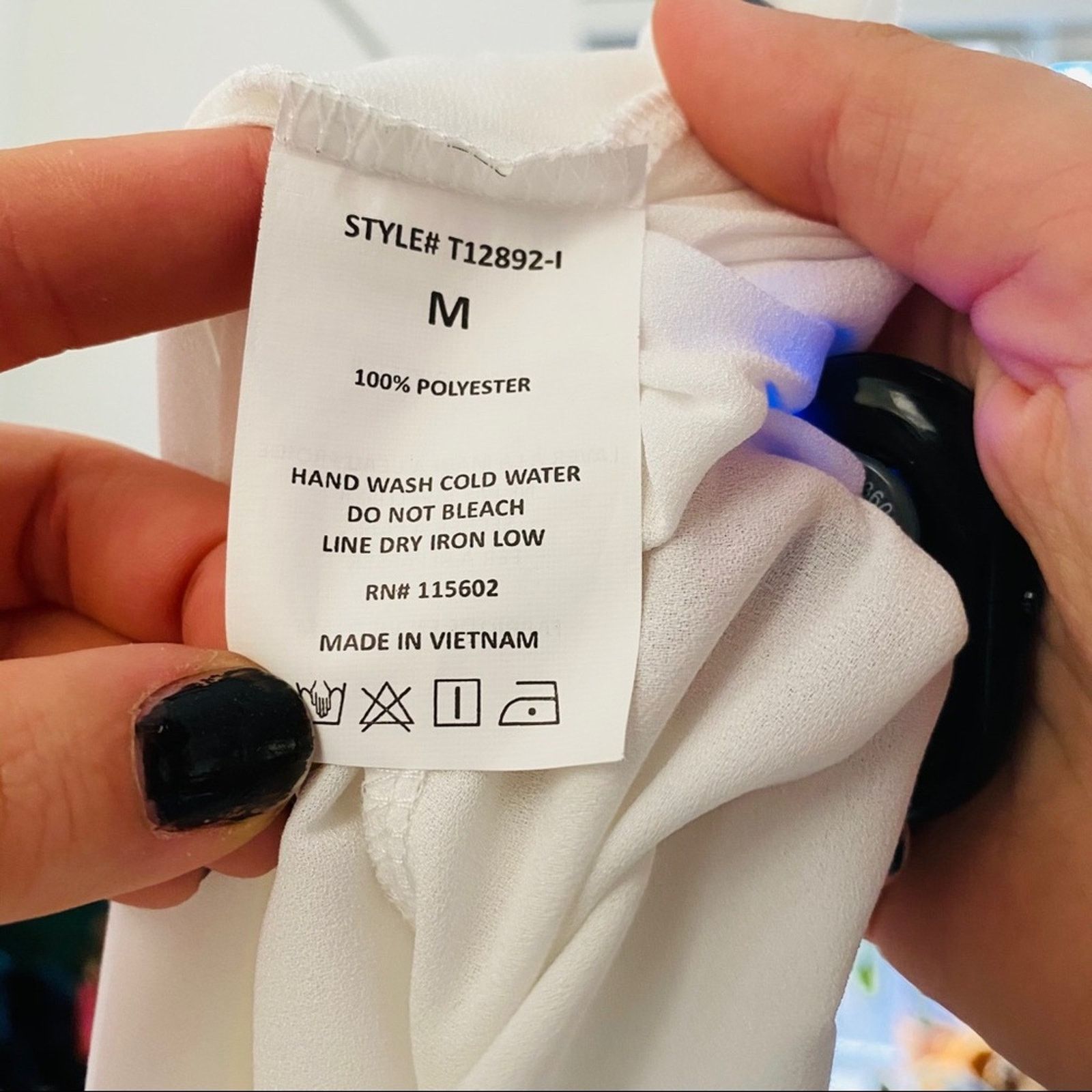 Nordstrom NORDSTROM LUSH White Ruffle Button Long Sleeve Blouse Shirt Size M / US 6-8 / IT 42-44 - 8 Thumbnail