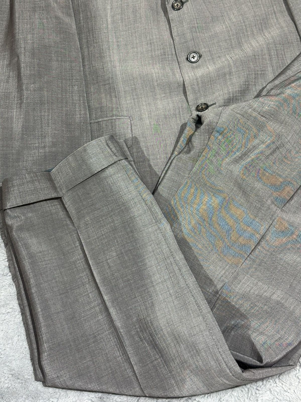 Corneliani Vintage Corneliani Grey Pinstripe Suit Size 52R - 2 Thumbnail