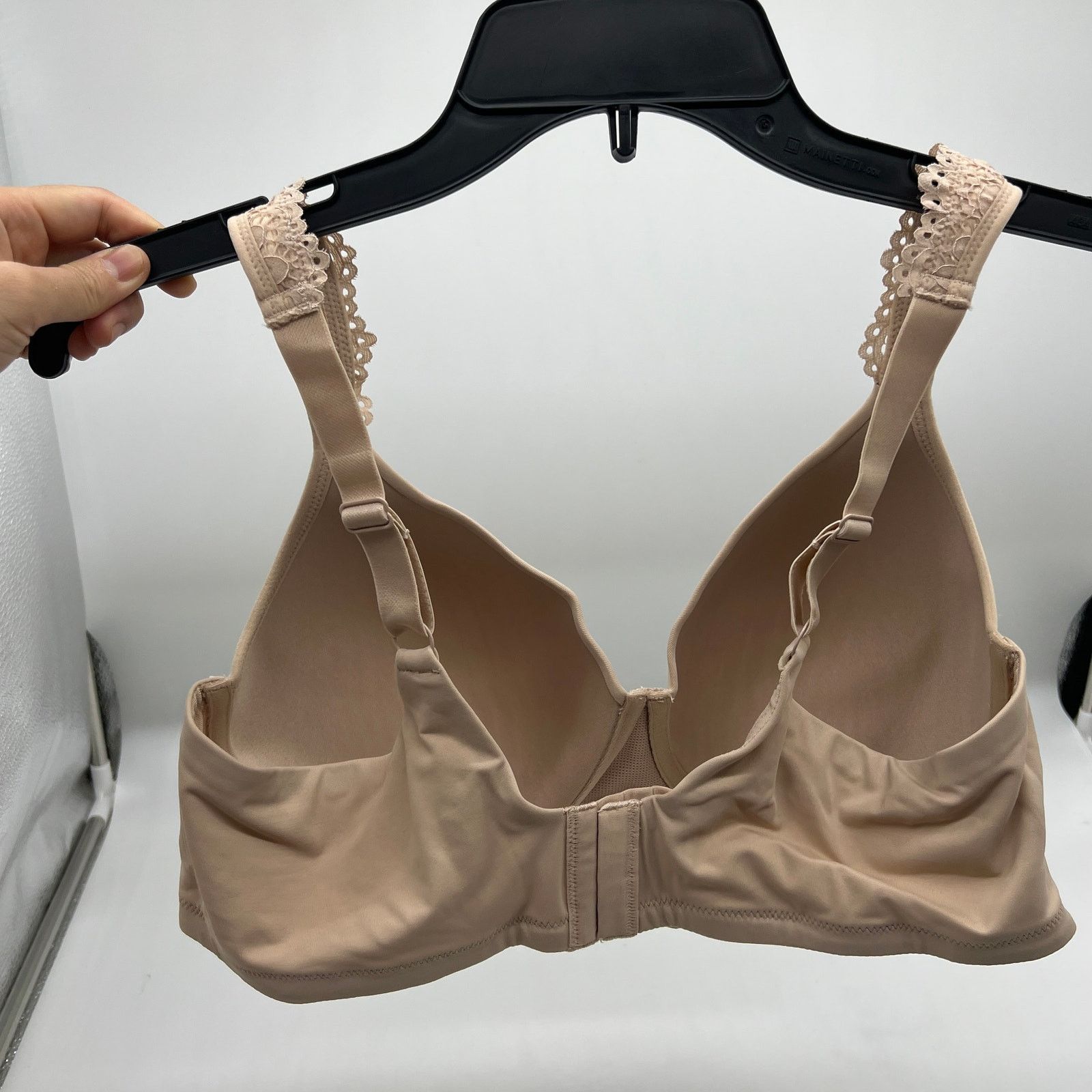 Other Breezies Luxe Lace Wirefree T-Shirt Bra Sunbeige, 38 D Size XS / US 0-2 / IT 36-38 - 5 Thumbnail