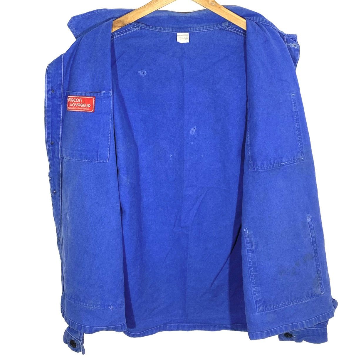 Vintage Veste Toile Travail Workwear Vintage 70’s Pigeon Voyageur Size US M / EU 48-50 / 2 - 3 Thumbnail