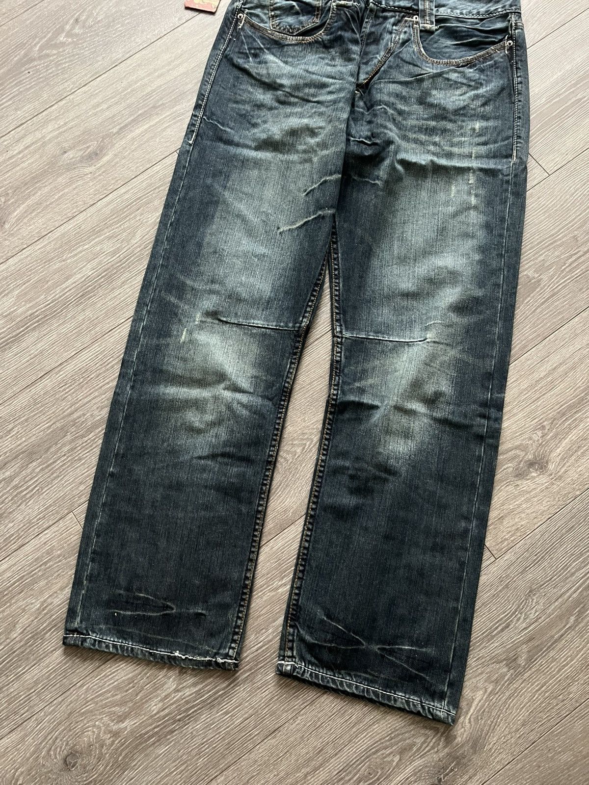 Ed Hardy Vintage Ed Hardy Jeans by Christian Audigier Denim Pants Y2K Size US 34 / EU 50 - 12 Thumbnail