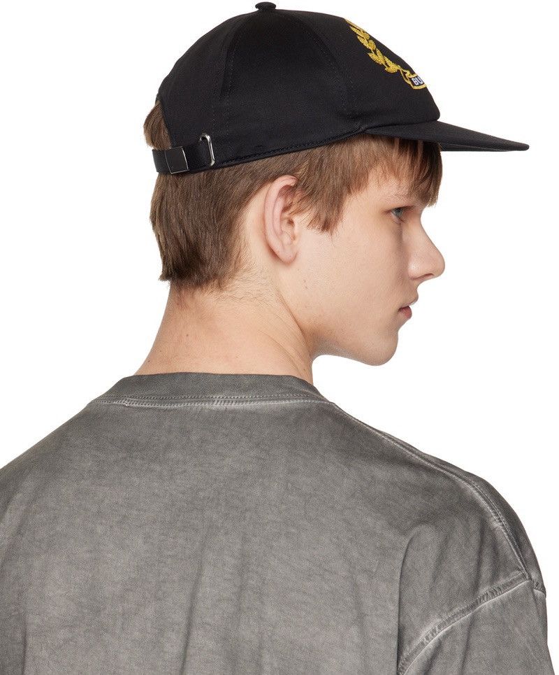 Burberry Burberry Oak Leaf Crest Cotton Baseball Cap Black Medium 58 Size ONE SIZE - 4 Thumbnail
