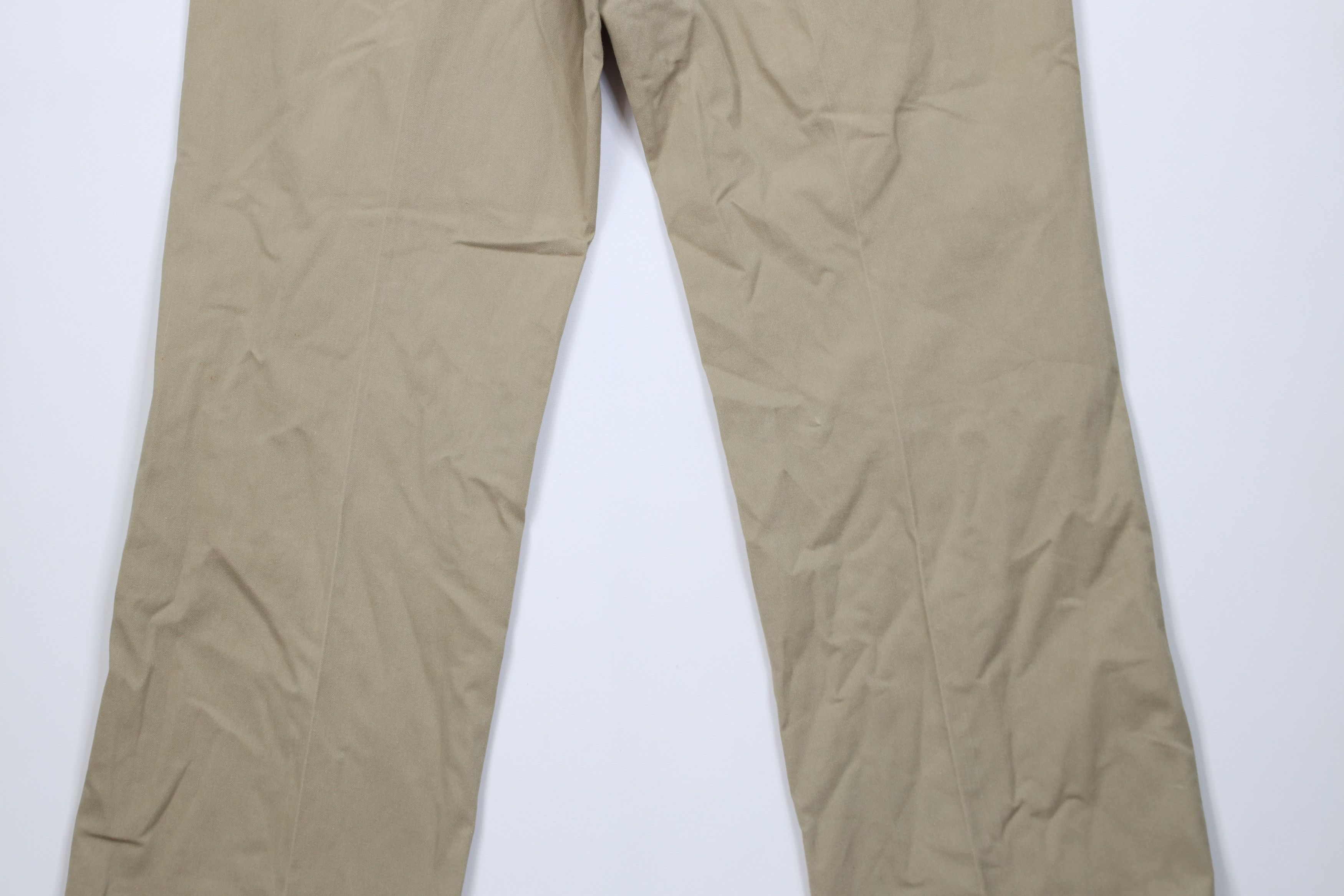Levi's Vintage 70s Levis Flared Wide Leg Chino Pants Beige Khaki Size US 34 / EU 50 - 13 Thumbnail