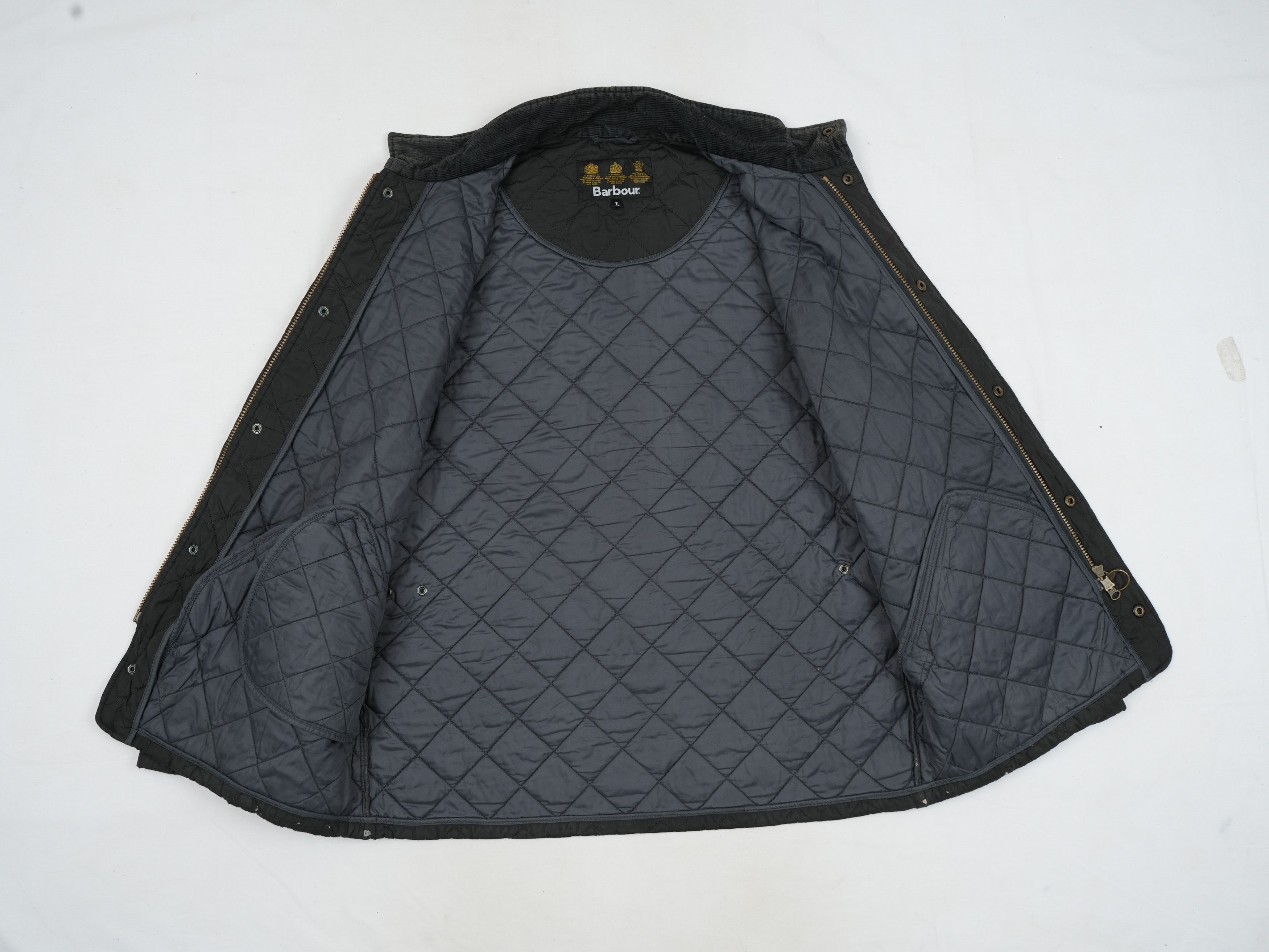 Barbour Men's Navy Barbour Powell Quilted Jacket Size US XL / EU 56 / 4 - 7 Thumbnail