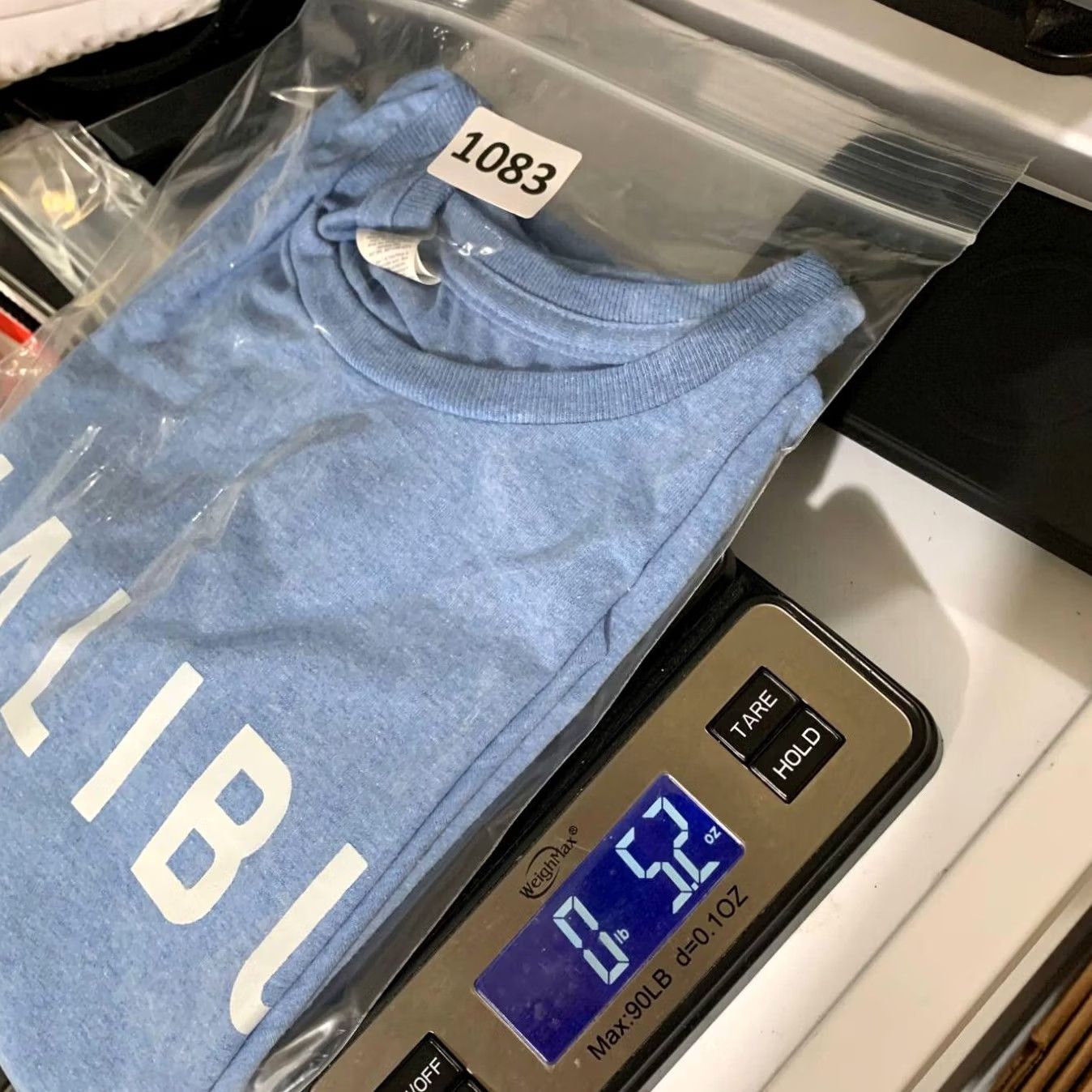 Fruit Of The Loom Fruit of the Loom T-Shirt Medium Blue Malibu California Surf Men Size US M / EU 48-50 / 2 - 6 Thumbnail