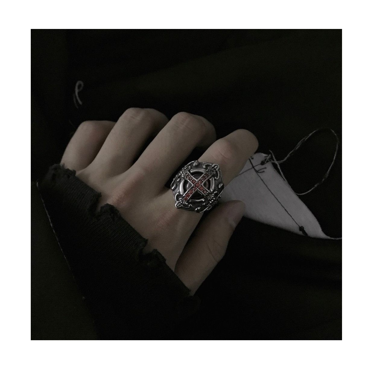 Jewelry Future Jewelry Rings Open Size Chrome Ring (Size 7-13) Size ONE SIZE - 4 Thumbnail