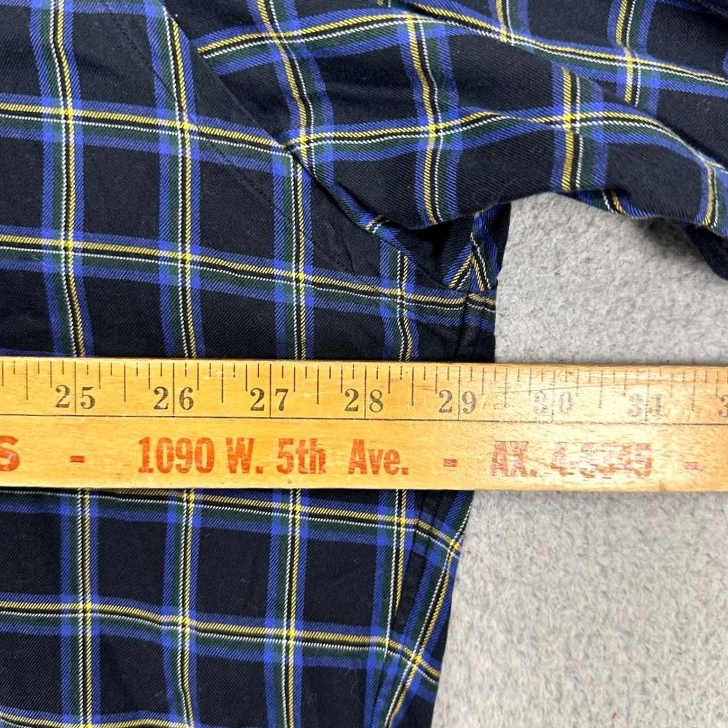 Ralph Lauren Ralph Lauren Blake Button-Down Shirt Mens XL Black Blue Plaid Oversized Baggy Size US XL / EU 56 / 4 - 7 Thumbnail