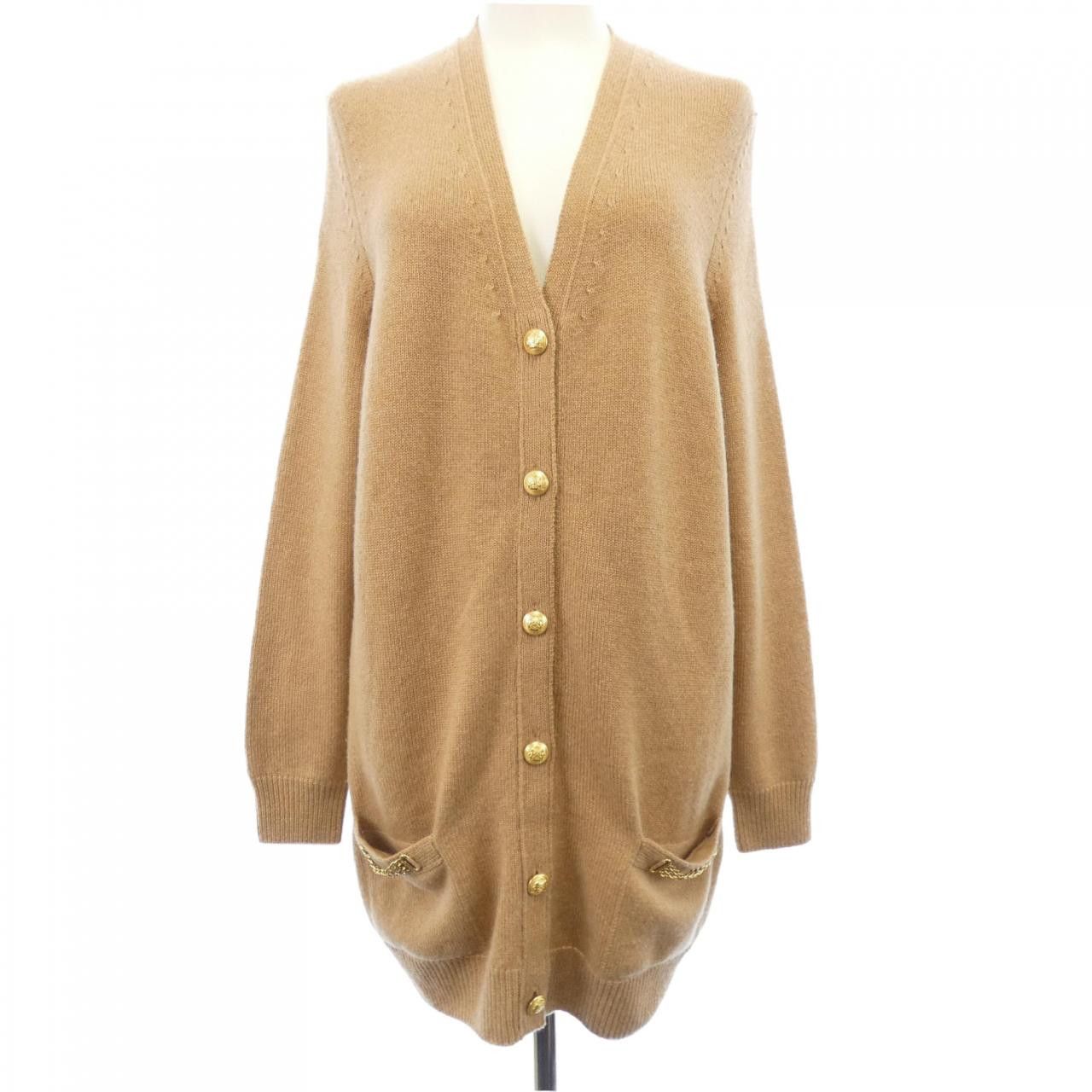 Celine Celine CELINE TRIOMPHE Cashmere Long Cardigan Textile Outerwear 2A03A152I DUTY FREE for USA Size ONE SIZE - 1 Thumbnail