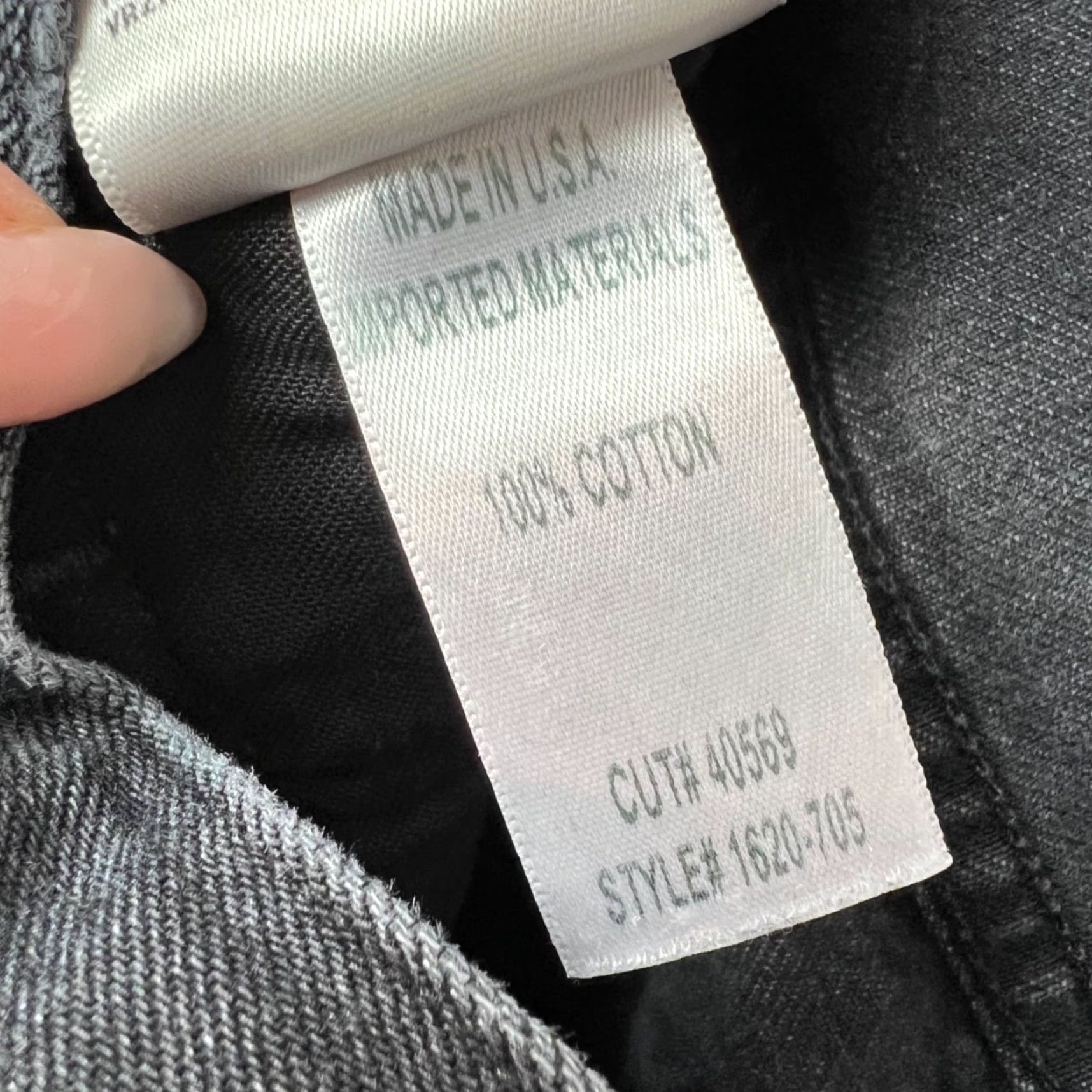 Citizens Of Humanity Citizens of Humanity Premium Vintage Liya High Rise Cropped Jeans 23 Black Denim 5-Pocket Womens Jeans Size 40" / US 18 - 6 Thumbnail