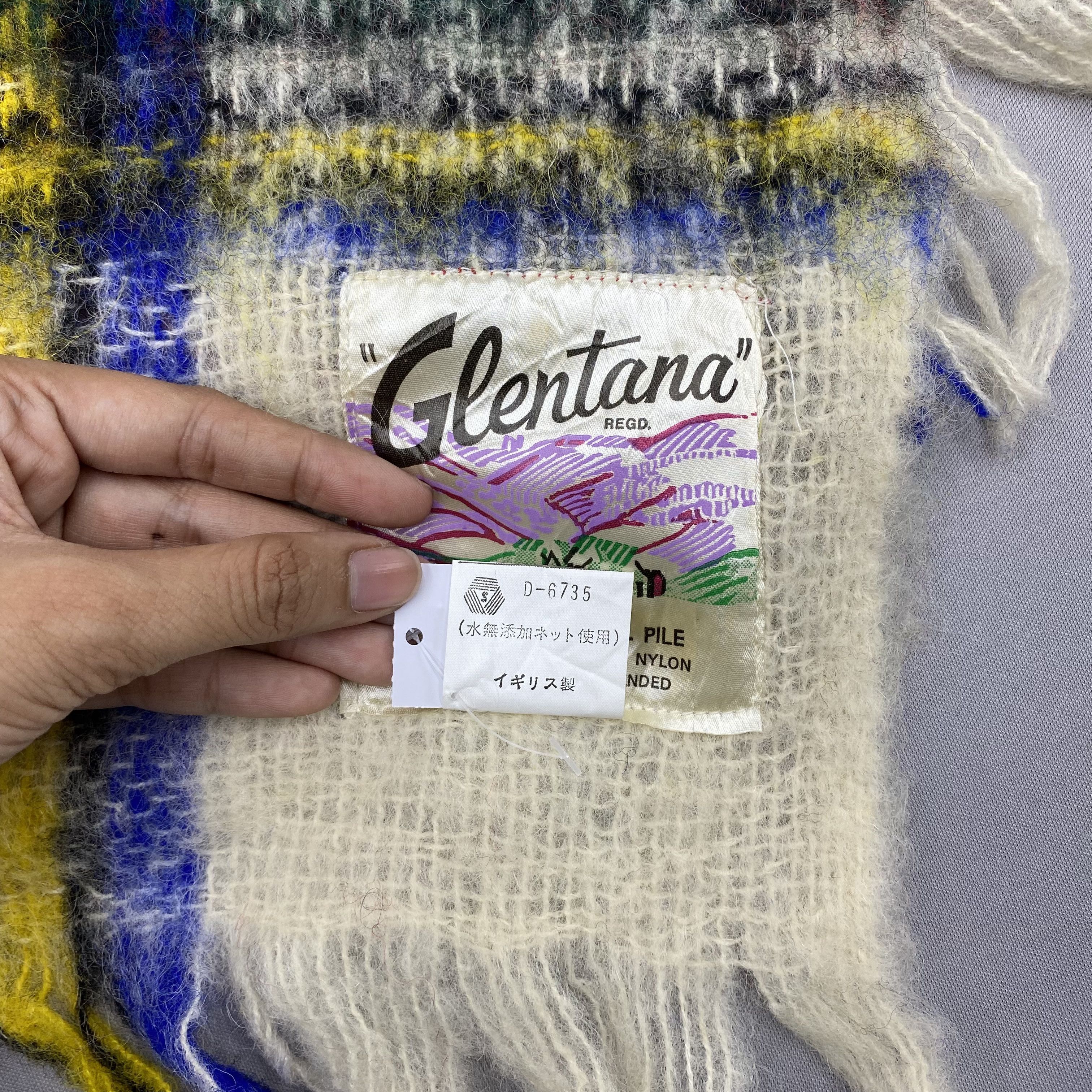Japanese Brand Vintage Glentana Scarf Muffler Wool Mohair Scarves Size ONE SIZE - 5 Thumbnail