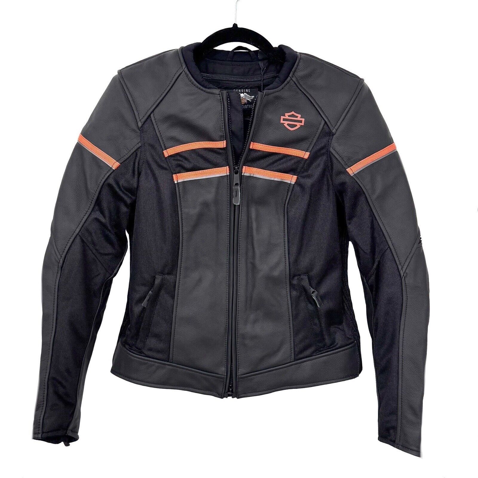 Harley Davidson Harley-Davidson Women's Brawler Leather Jacket - 98007-21VW Size S / US 4 / IT 40 - 1 Thumbnail