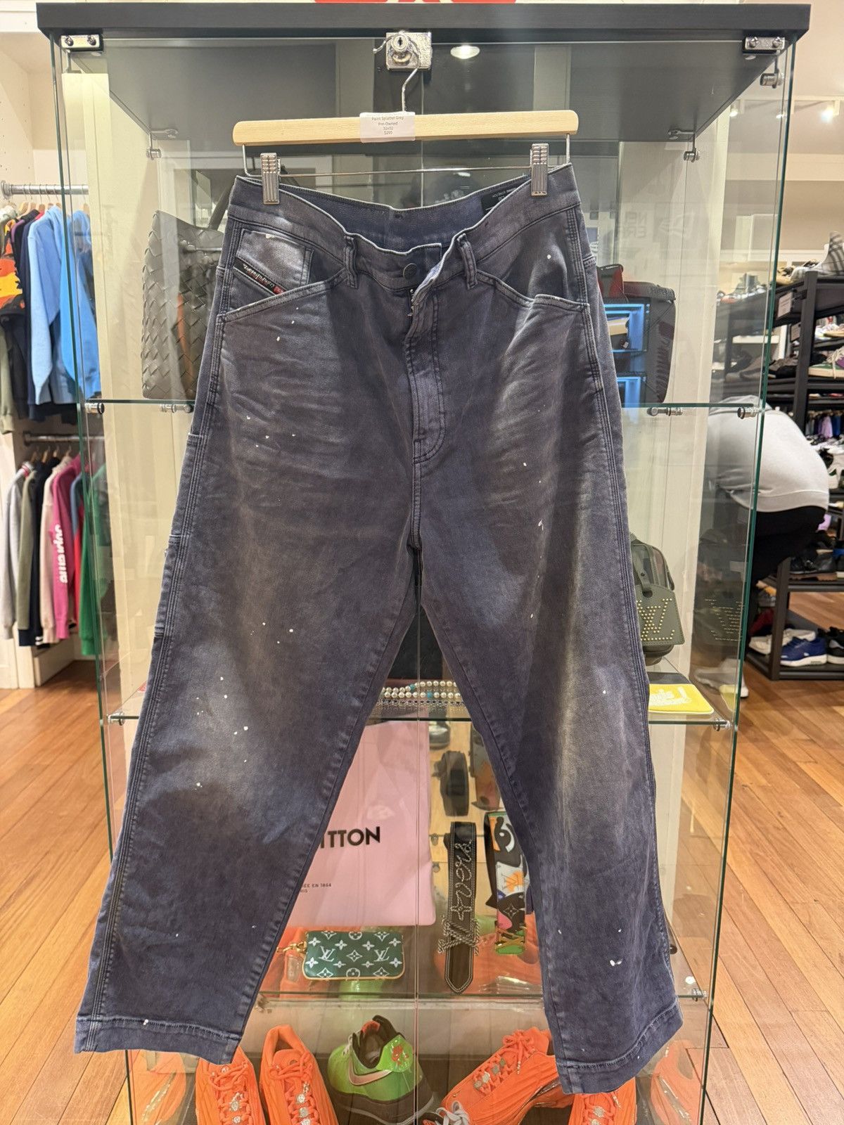 Diesel Diesel D-Franky Wide Leg Paint Splatter Work Pants Size US 32 / EU 48 - 1 Thumbnail