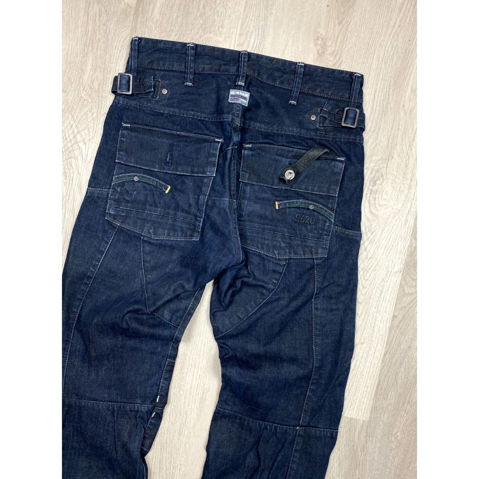 G-Star G Star Raw 5620 Jeans Denim Pants Vintage Double Knee Regular 31 Blue Men Jeans Size US 31 - 7 Thumbnail