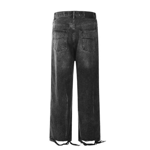 Japanese Brand × Vintage Vintage washed distressed loose cargo ripped straight jeans Size US 32 / EU 48 - 2 Thumbnail
