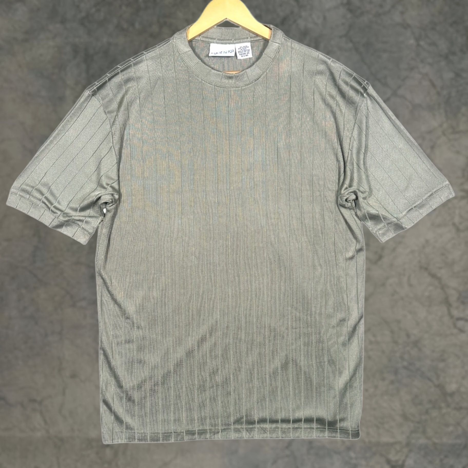Vintage VINTAGE Irvine Park T-Shirt Gray Striped Short Sleeve XL Men Size US XL / EU 56 / 4 - 1 Thumbnail