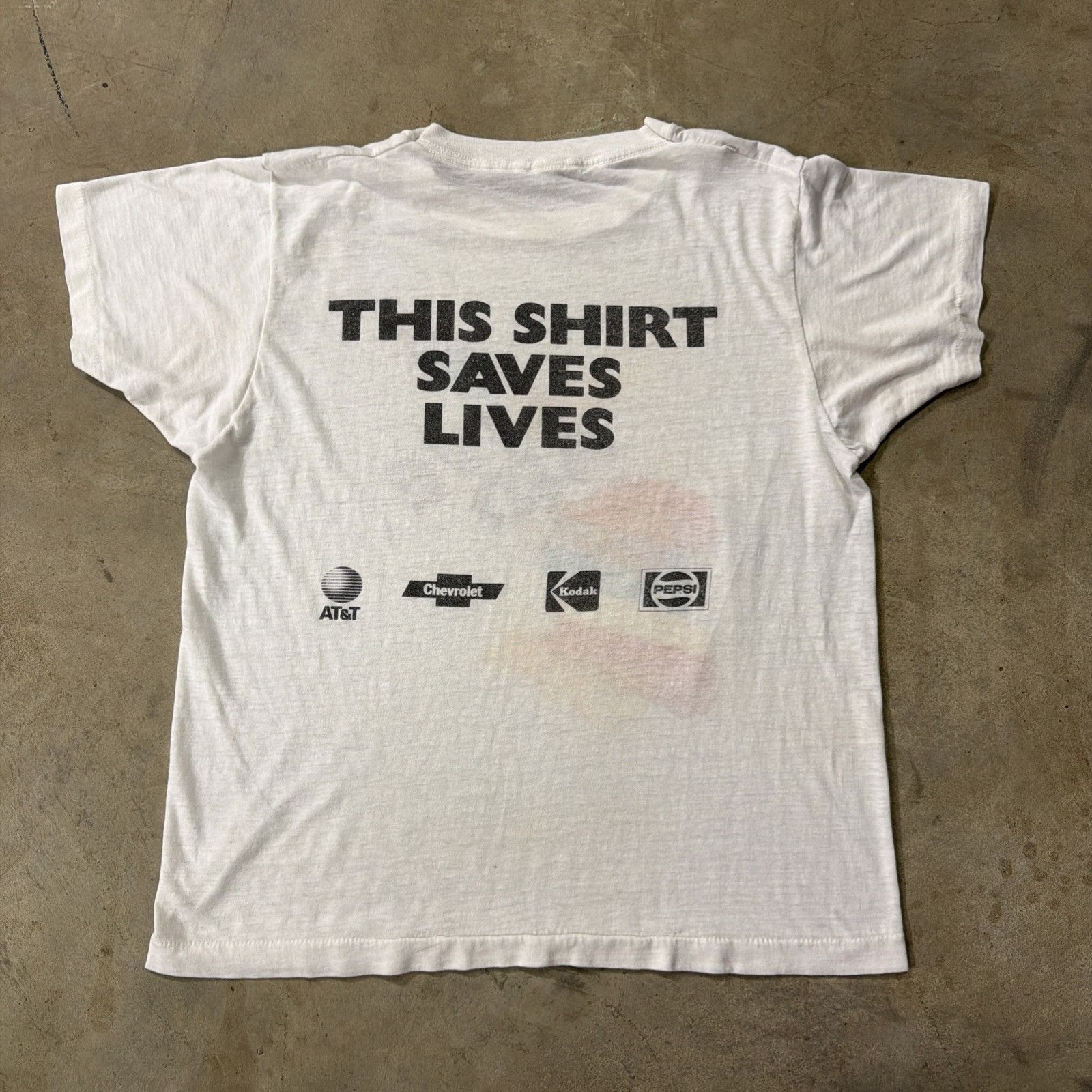 Band Tees Vintage Farm Aid Shirt Small White 80s Live Aids Band Tee Size US S / EU 44-46 / 1 - 7 Thumbnail