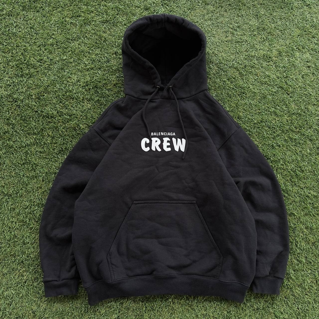 Balenciaga BALENCIAGA FW20 CREW LOGO HOODIE Size US S / EU 44-46 / 1 - 2 Thumbnail