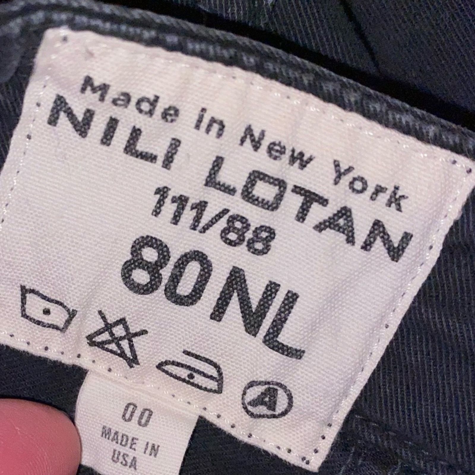 Nili Lotan Nili Lotan Cropped Military Pant Carbon Gray 00 EUC Size 24" / US 00 / IT 34 - 3 Thumbnail