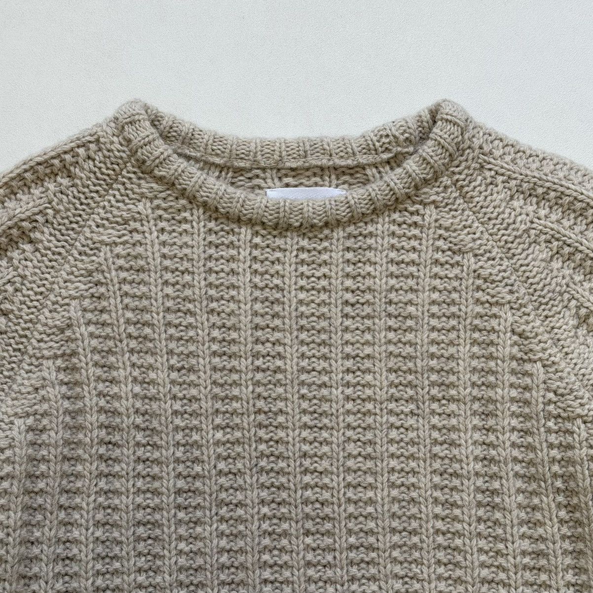 Our Legacy Cream Wool Fisherman’s Textured Sweater Size US M / EU 48-50 / 2 - 7 Thumbnail
