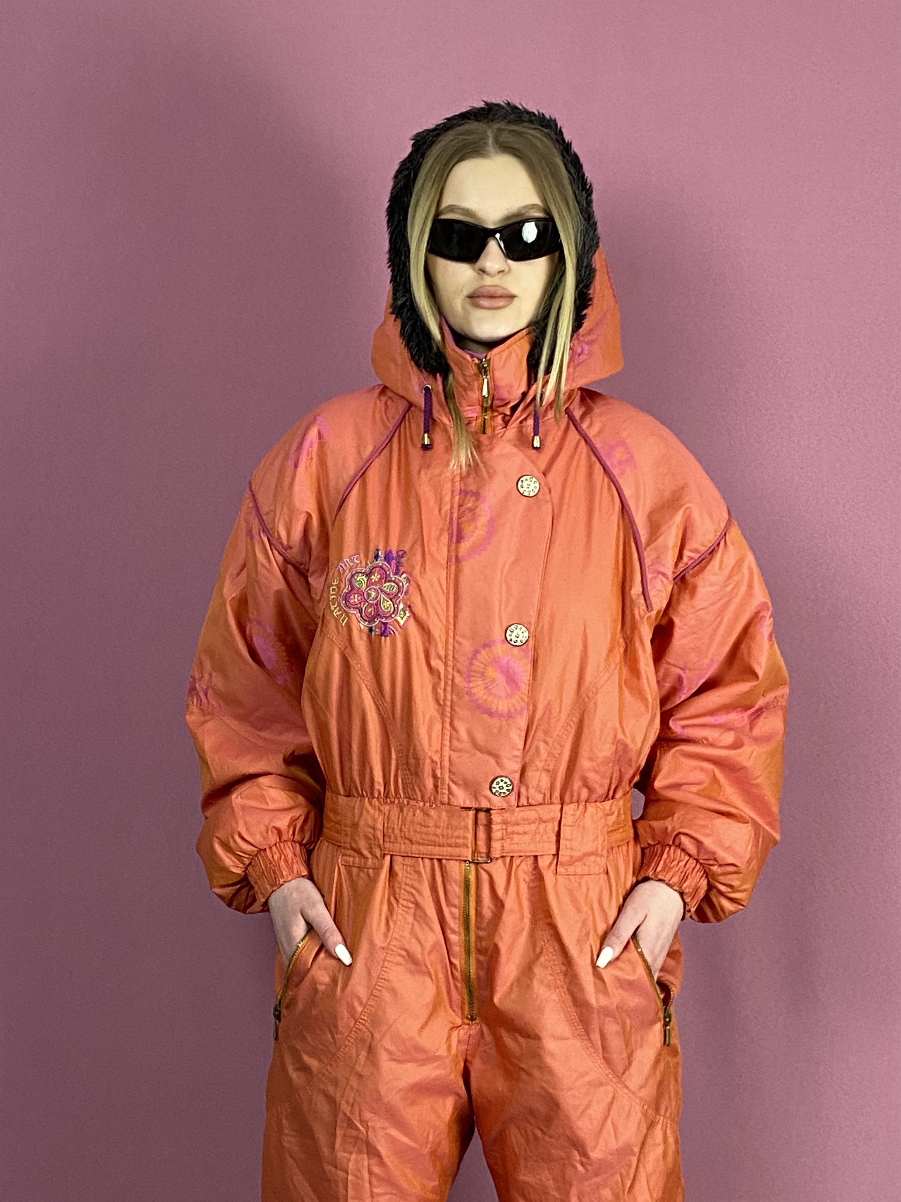 Vintage 90s Leading Vintage Women's One Piece Ski Suit - L Size L / US 10 / IT 46 - 5 Thumbnail
