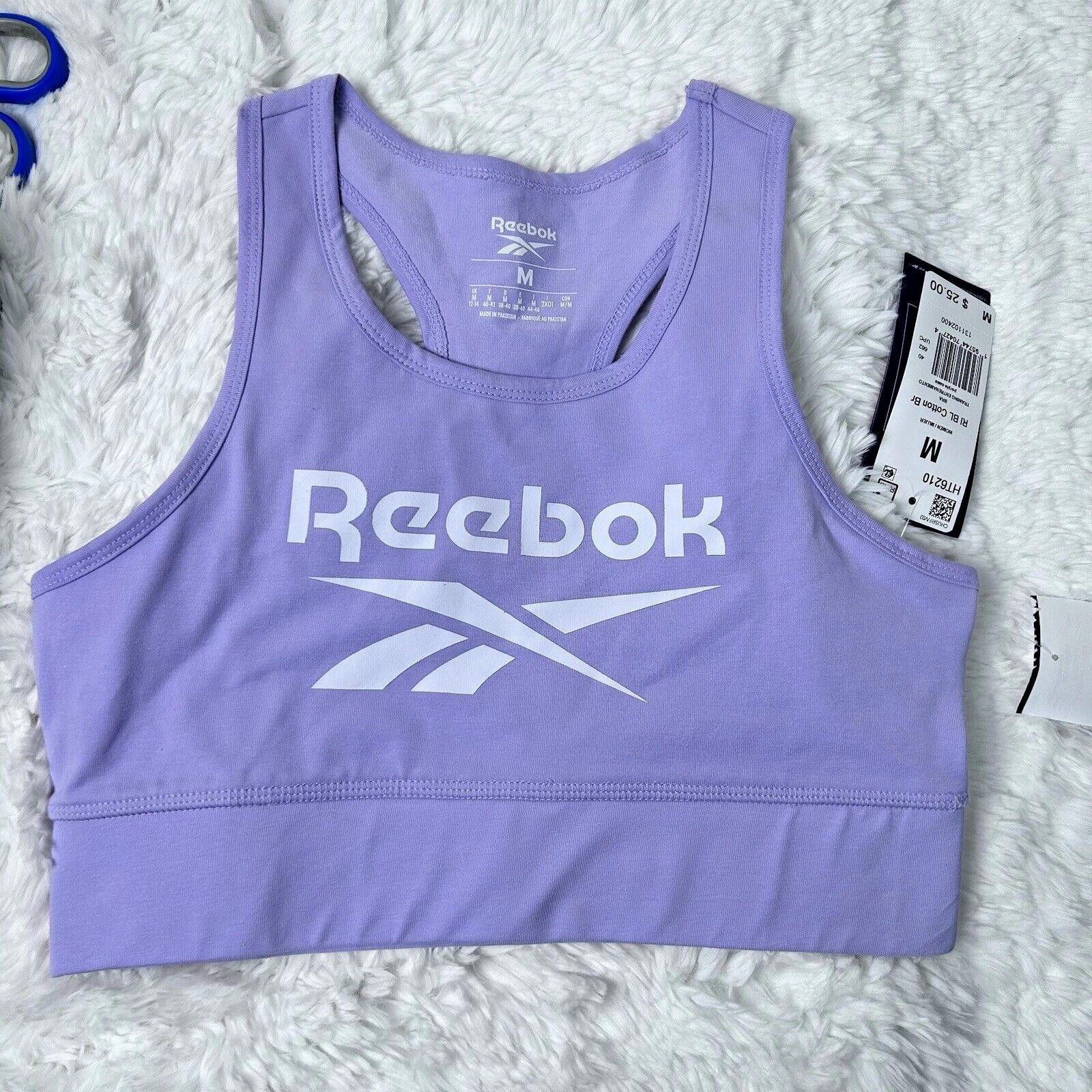 Reebok Reebok Women's Identity Sports Bra Lavender Purple Women's M Size ONE SIZE - 8 Thumbnail