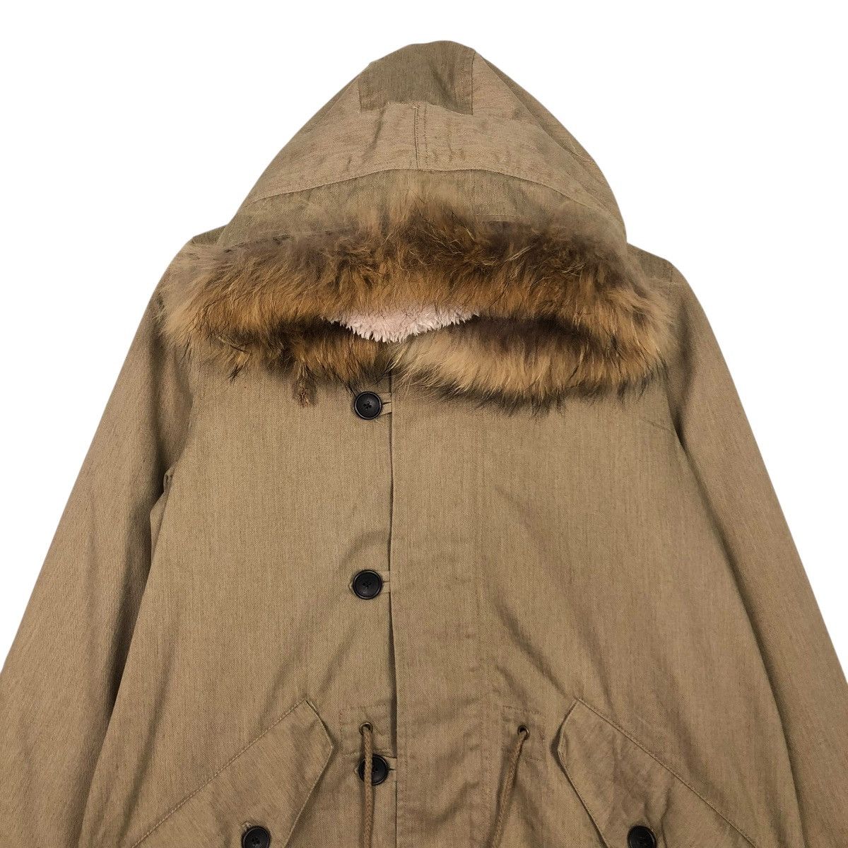 Japanese Brand 🔥VINTAGE PARKA JACKET MINK FUR HOODIE IKKA ISSEY MIYAKE Size US M / EU 48-50 / 2 - 5 Thumbnail