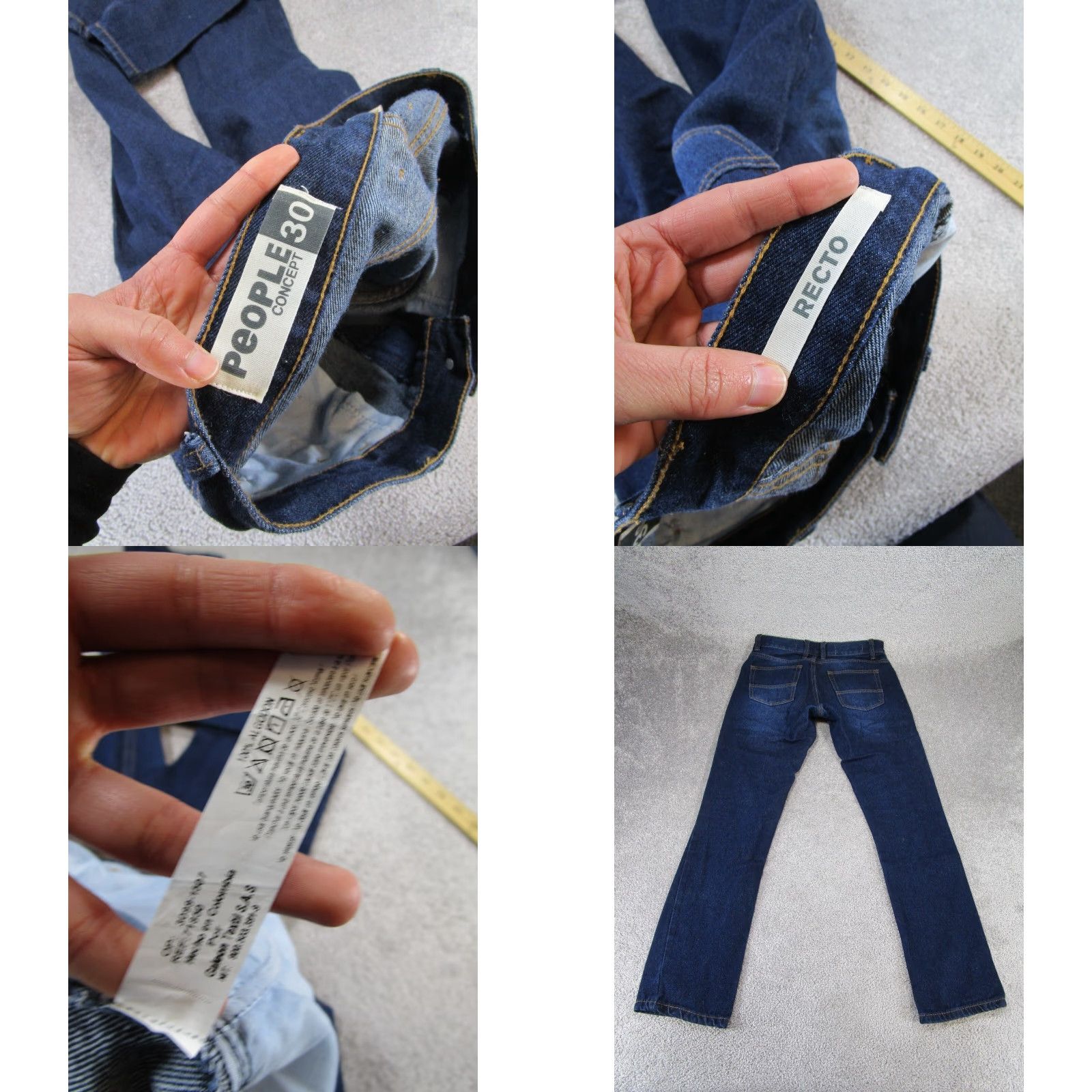 Vintage People Concept Jeans Mens 30 Recto Dark Wash Denim Shirt? Size US 30 / EU 46 - 8 Thumbnail