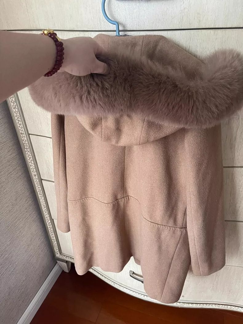 Max Mara Max Mara Dark camel fur collar coat Size M / US 6-8 / IT 42-44 - 8 Thumbnail