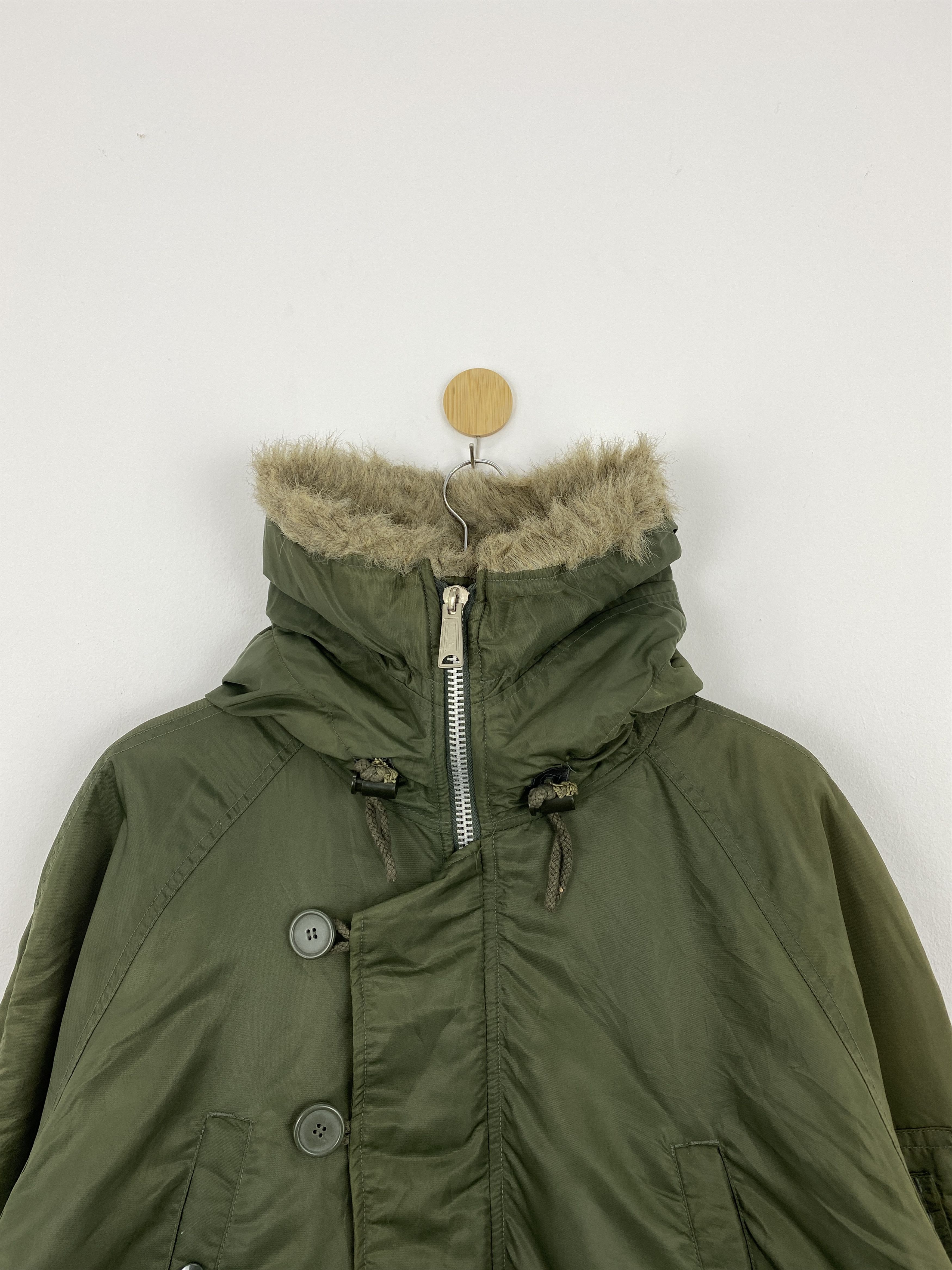 Freewheelers Vintage Military Garment Mohair Bomber Jacket J1818 Size US XL / EU 56 / 4 - 2 Thumbnail