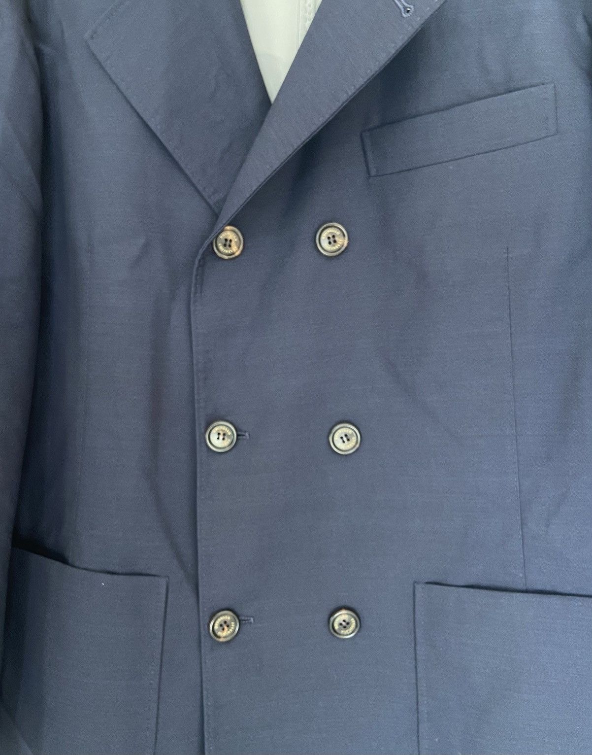 Brunello Cucinelli Brunello Cucinelli Double Breasted Blazer Size 40R - 4 Thumbnail