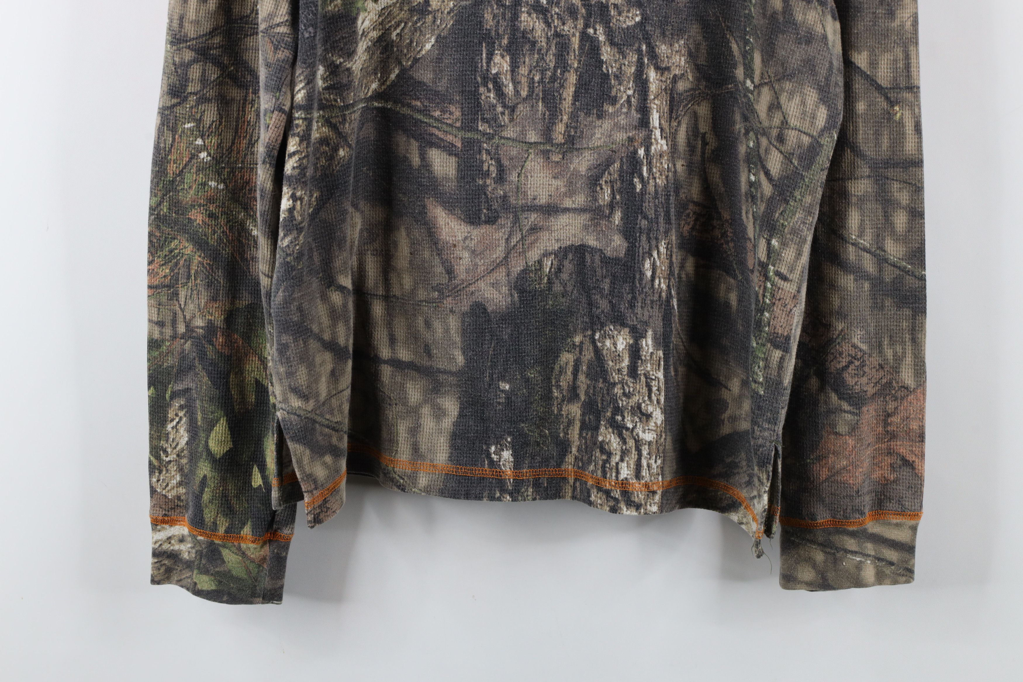 Vintage Vintage Streetwear Camouflage Thermal Waffle Knit T-Shirt Size US M / EU 48-50 / 2 - 11 Thumbnail