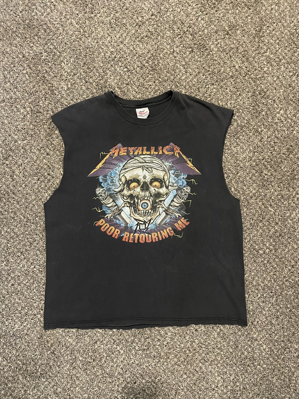 Band Tees × Metallica × Vintage 1998 Metallica Poor Retouring Me vintage shirt Size US XL / EU 56 / 4 - 1 Thumbnail