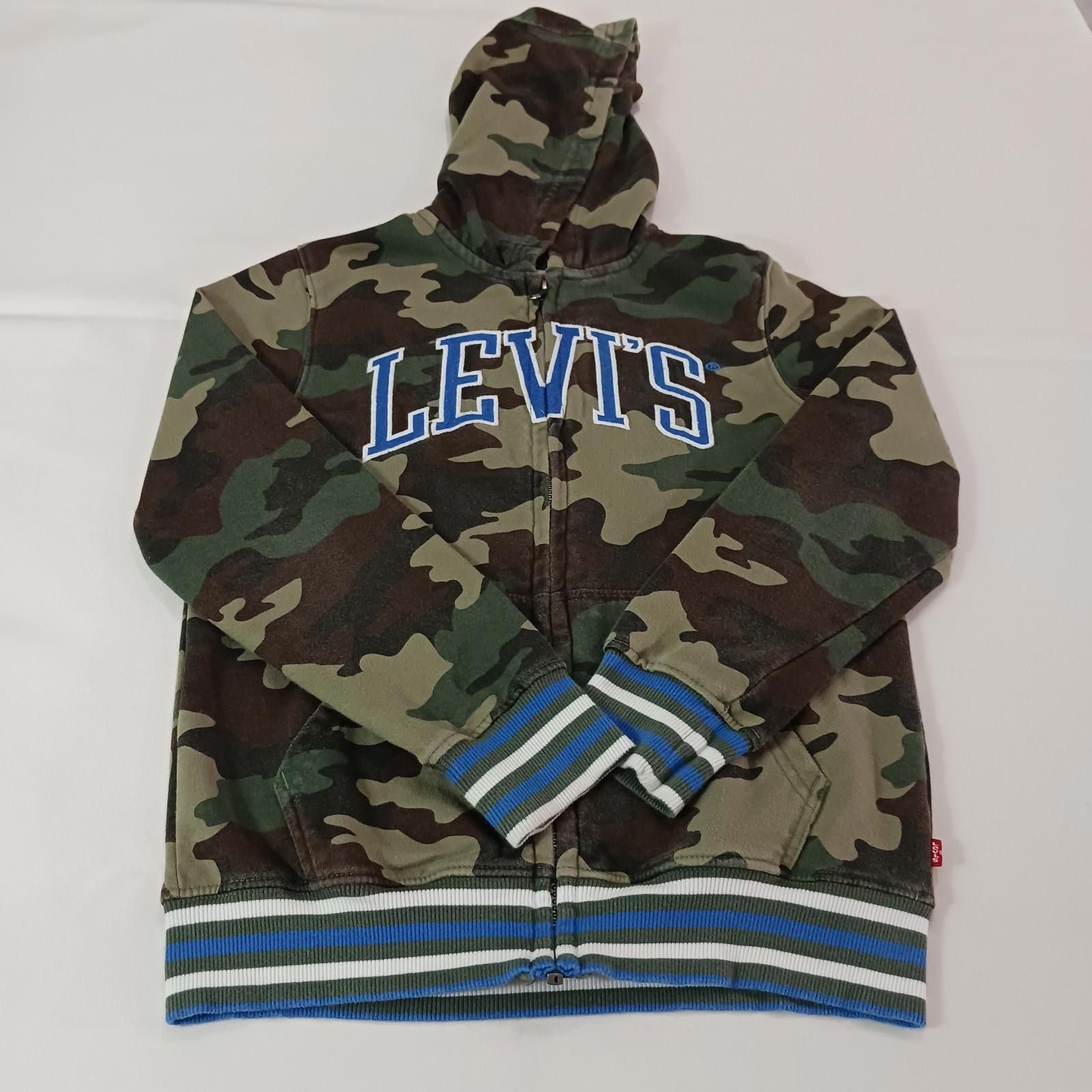 Levi's Levi's RN#81917 Men's Green Camo Full Zip Hoodie Jacket M Size US M / EU 48-50 / 2 - 1 Thumbnail