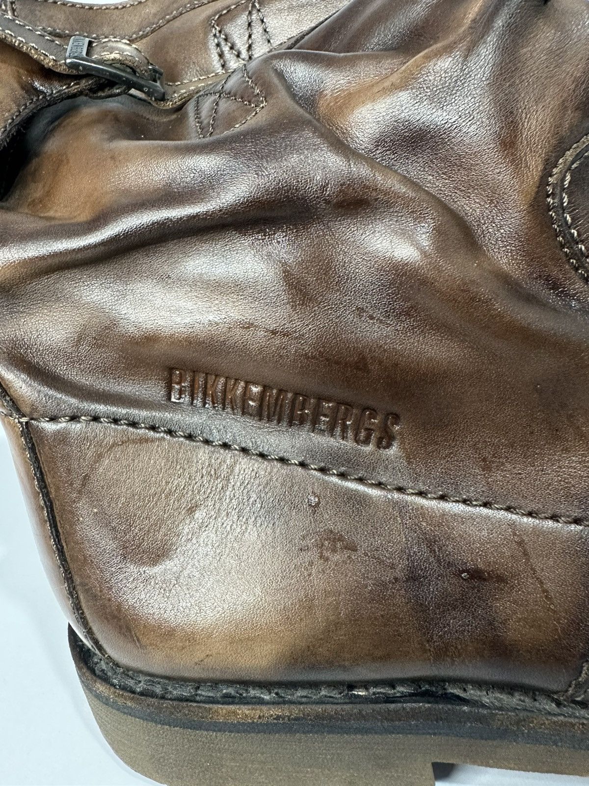 Dirk Bikkembergs Vintage Dirk Bikkembergs Brown Leather Men’s Engineer Boots. Size US 6.5 / EU 39-40 - 6 Thumbnail