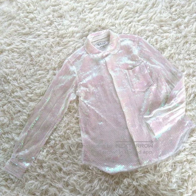 Comme des Garcons Comme Des Garcons Fully sequined round-neck shirt Size S / US 4 / IT 40 - 2 Thumbnail