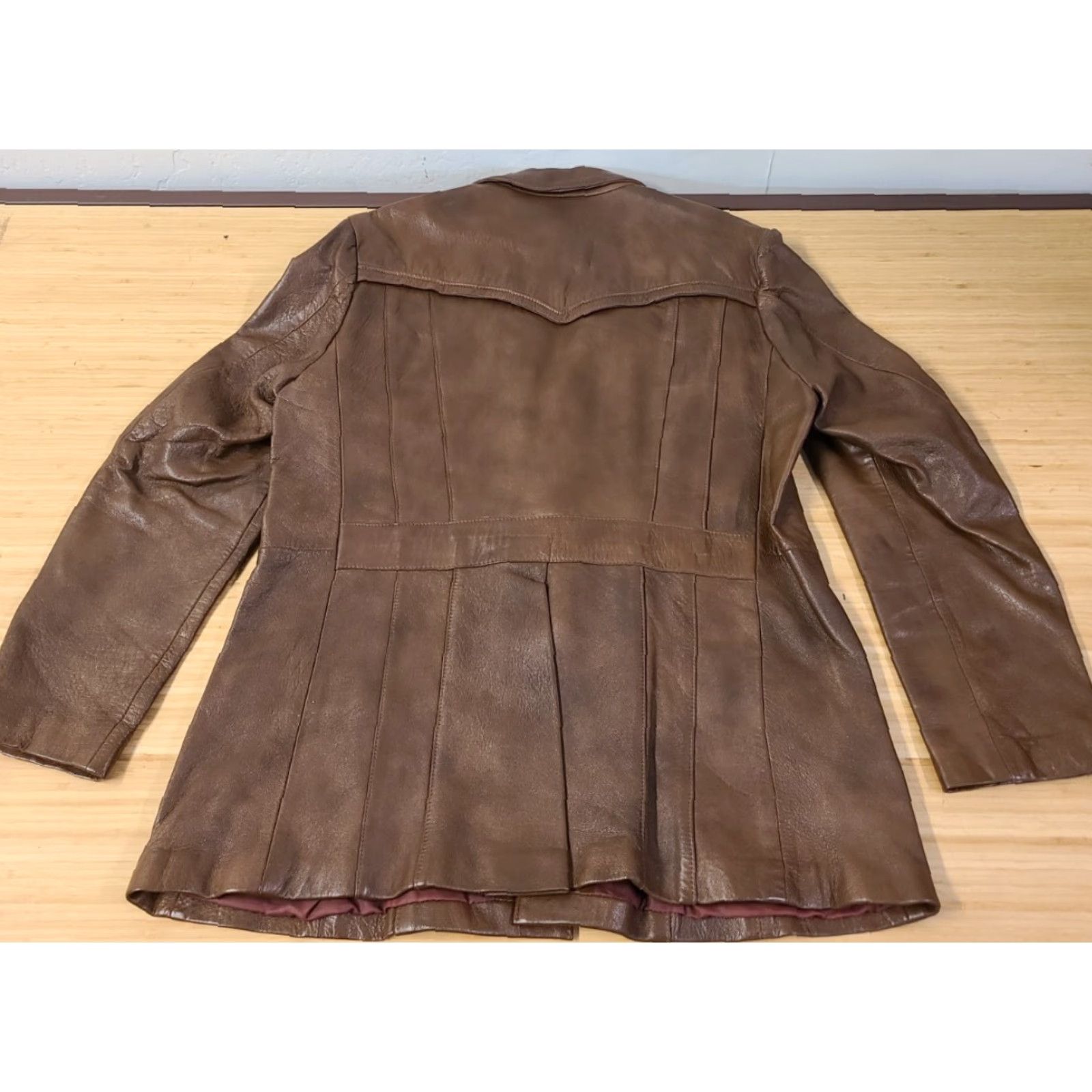 Vintage VINTAGE Attica of California Leather Jacket Snaps Brown Men’s 48 Size US M / EU 48-50 / 2 - 7 Thumbnail