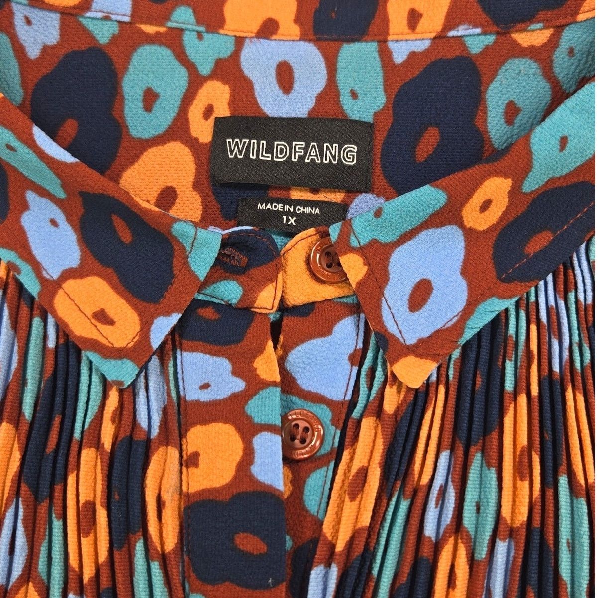 Wildfang Wildfang | Empower Plisse Flower Print Sleeveless Top | 1X Size XL / US 12-14 / IT 48-50 - 4 Thumbnail
