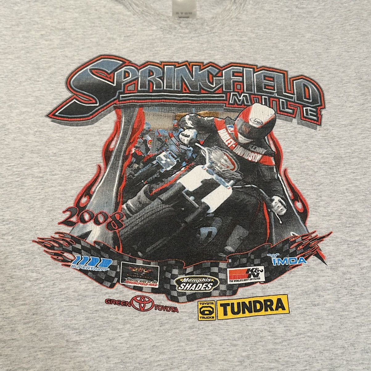 Vintage Vintage Y2K Springfield Ohio Mile Motorcycle Harley Shirt Size US XL / EU 56 / 4 - 2 Thumbnail