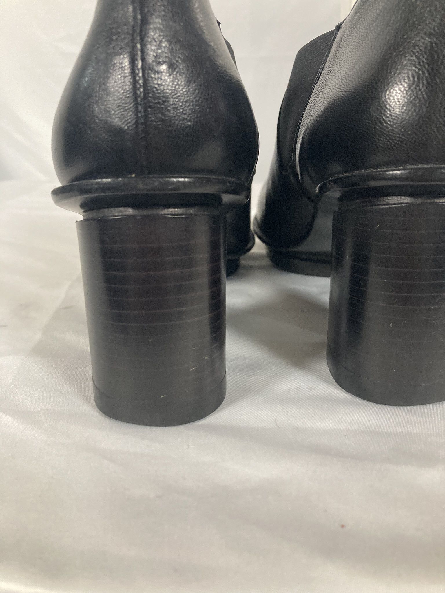 Comme des Garcons VINTAGE Comme des Garçons Black Leather Cylinder Heel Ankle Size US 11 / IT 41 - 4 Thumbnail